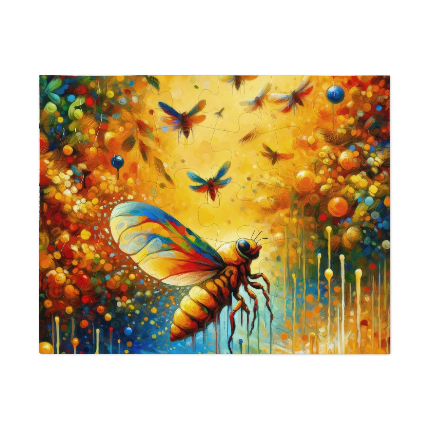 Seasonal Cicada Vibrance Jigsaw Puzzle (30, 110, 252, 500,1000-Piece)