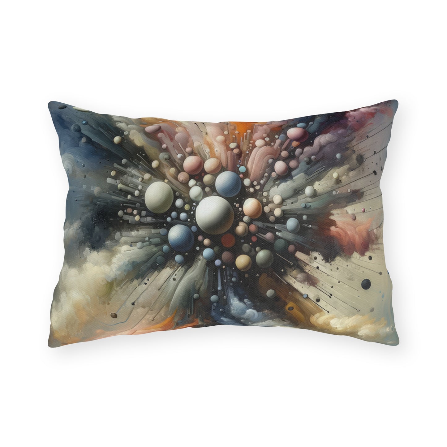 Impactful Deeds Ripple Outdoor Pillows