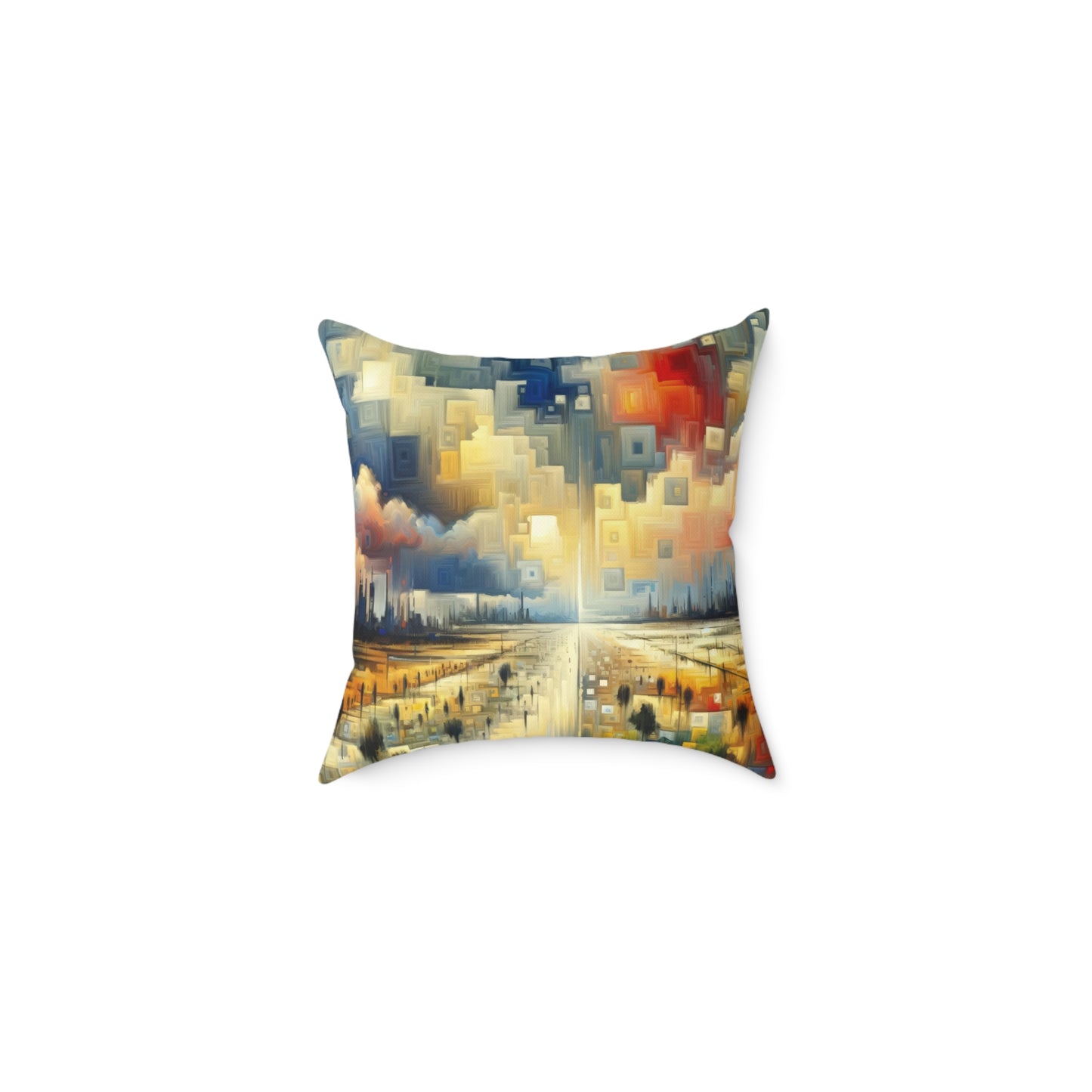 Earnest Gathering Rainwater Spun Polyester Pillow
