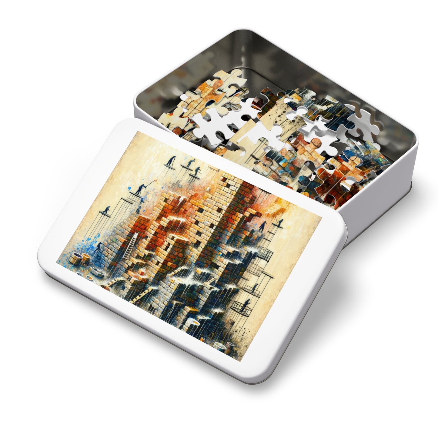 Actions Constructing Society Jigsaw Puzzle (30, 110, 252, 500,1000-Piece)