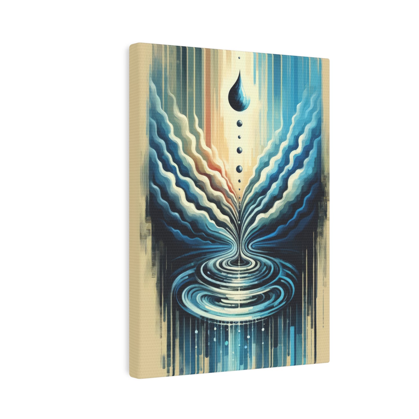 Ripple Effect Abstract Canvas Photo Tile