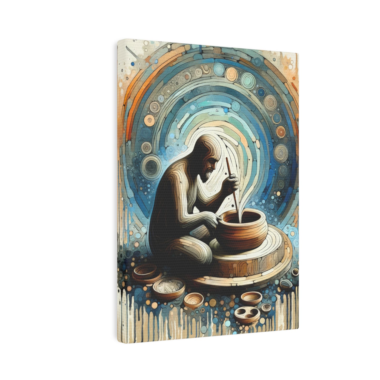 Crafting Semantic Pottery Canvas Photo Tile