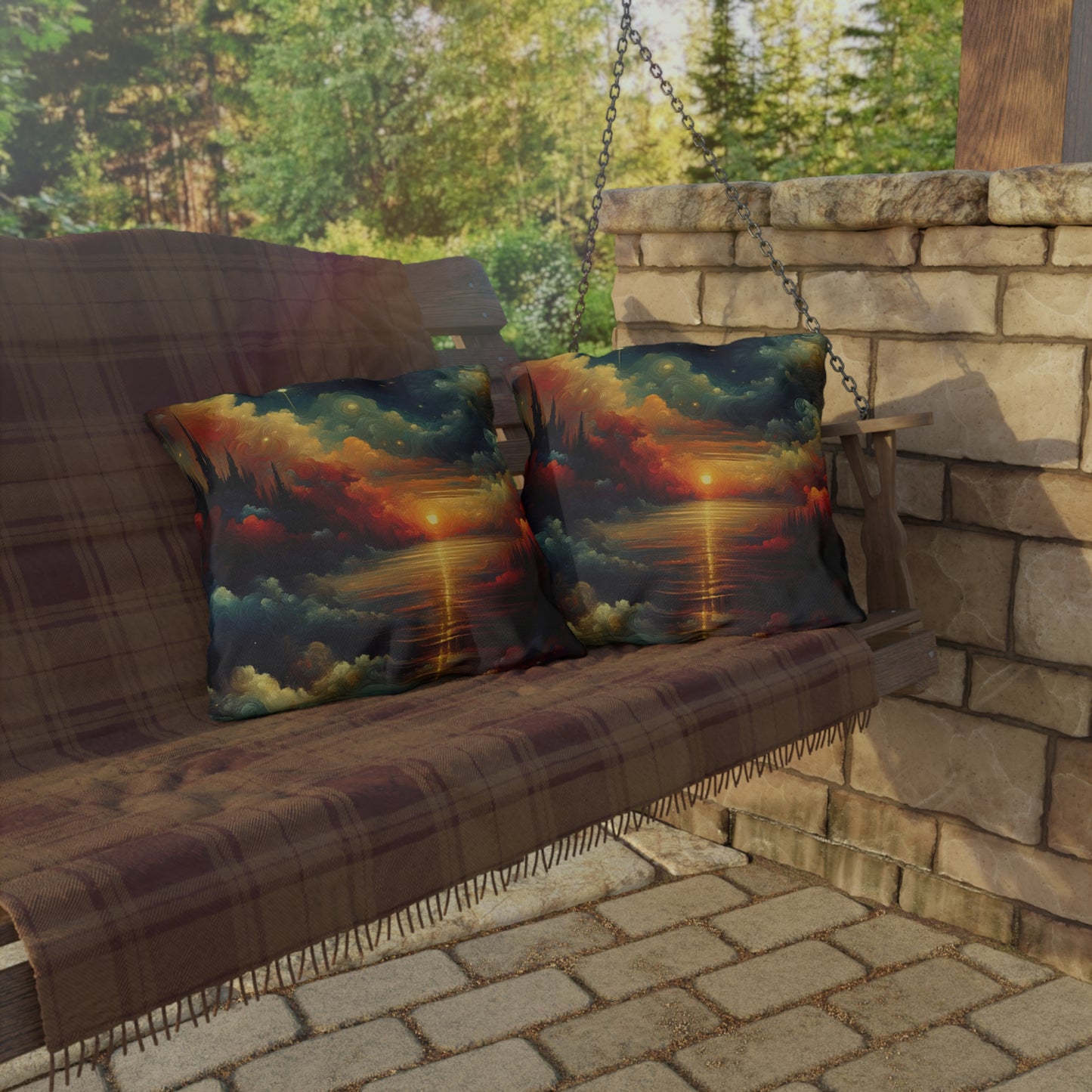 Twilight Velvet Transition Outdoor Pillows