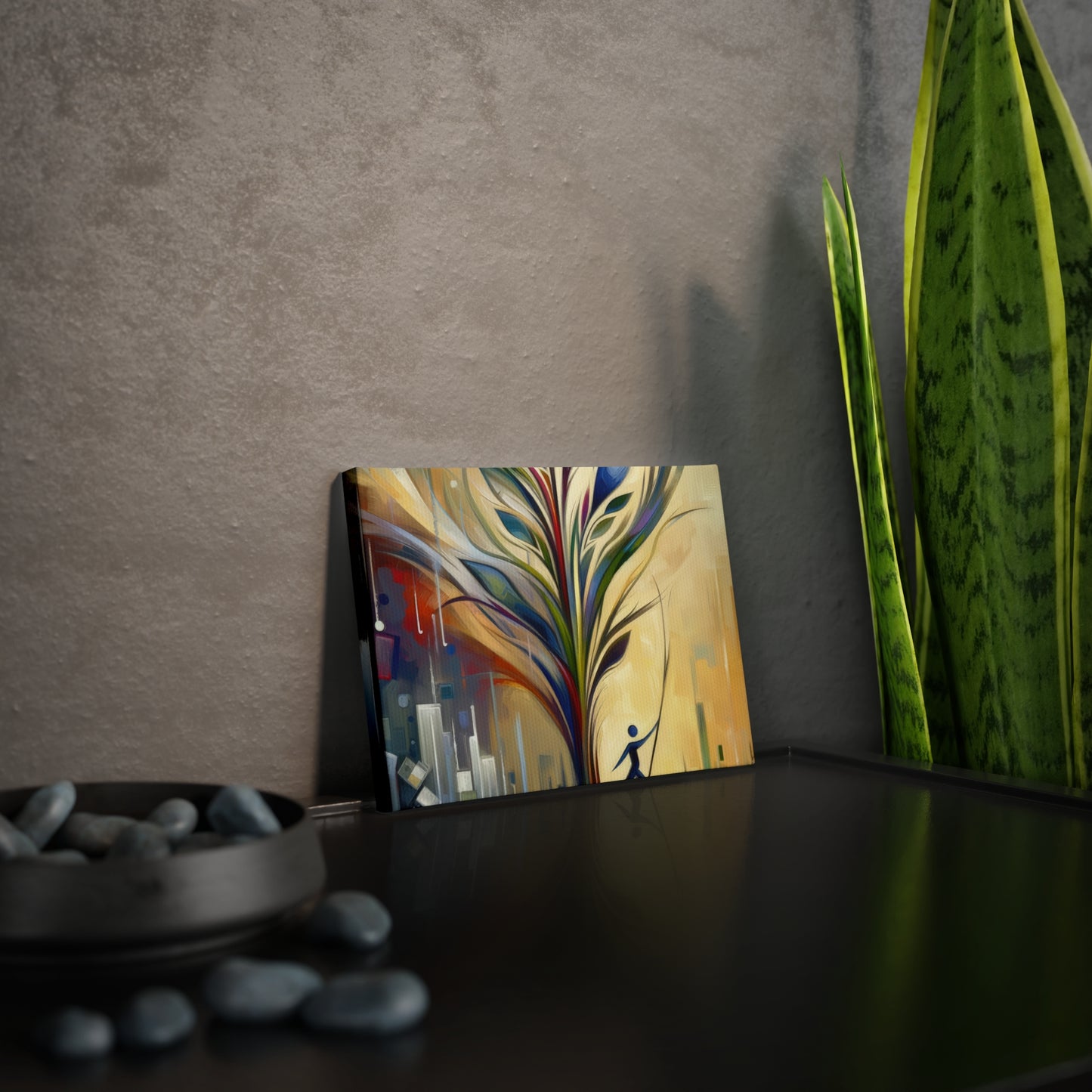 Pruning Distraction Tachism Canvas Photo Tile