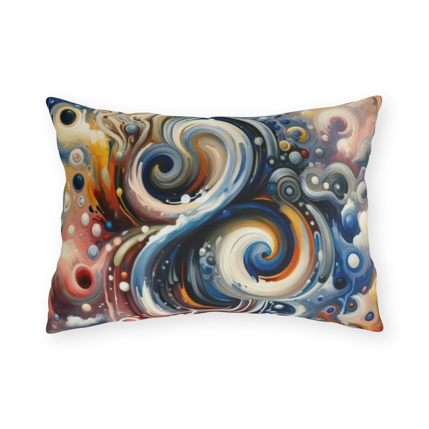 Paradoxical Embrace Tachism Outdoor Pillows
