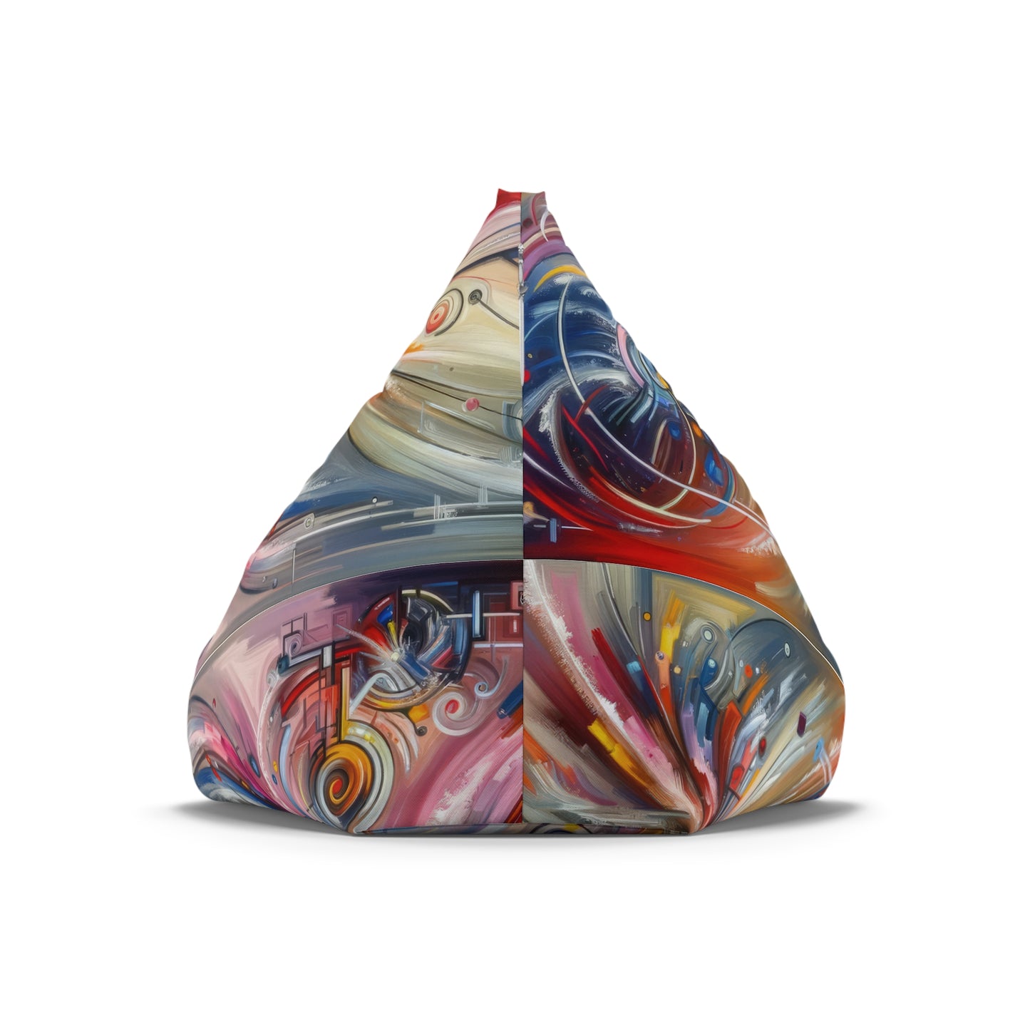 Interconnectivity Tachism Dynamics Bean Bag Chair Cover