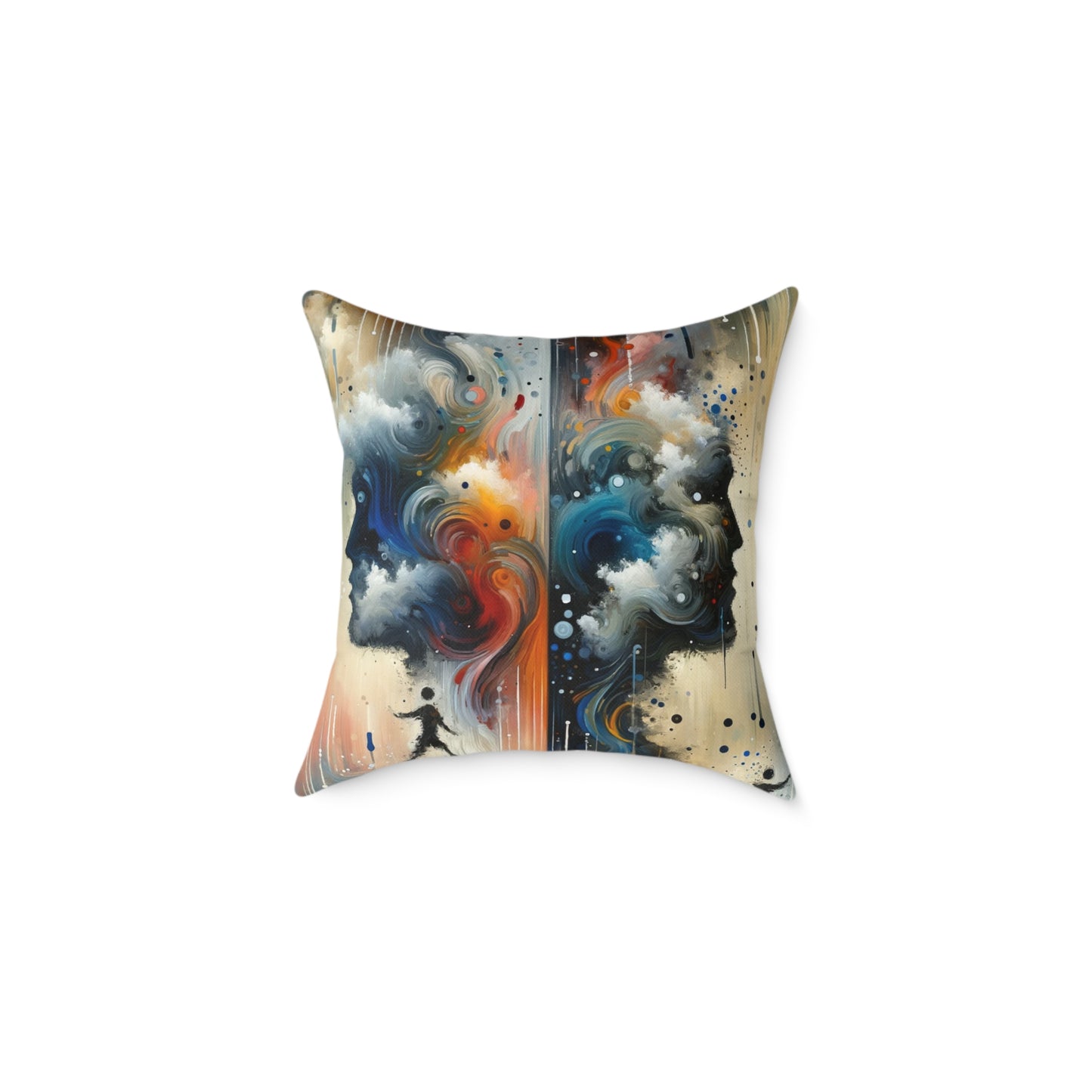 Connected Isolation Paradox Spun Polyester Pillow