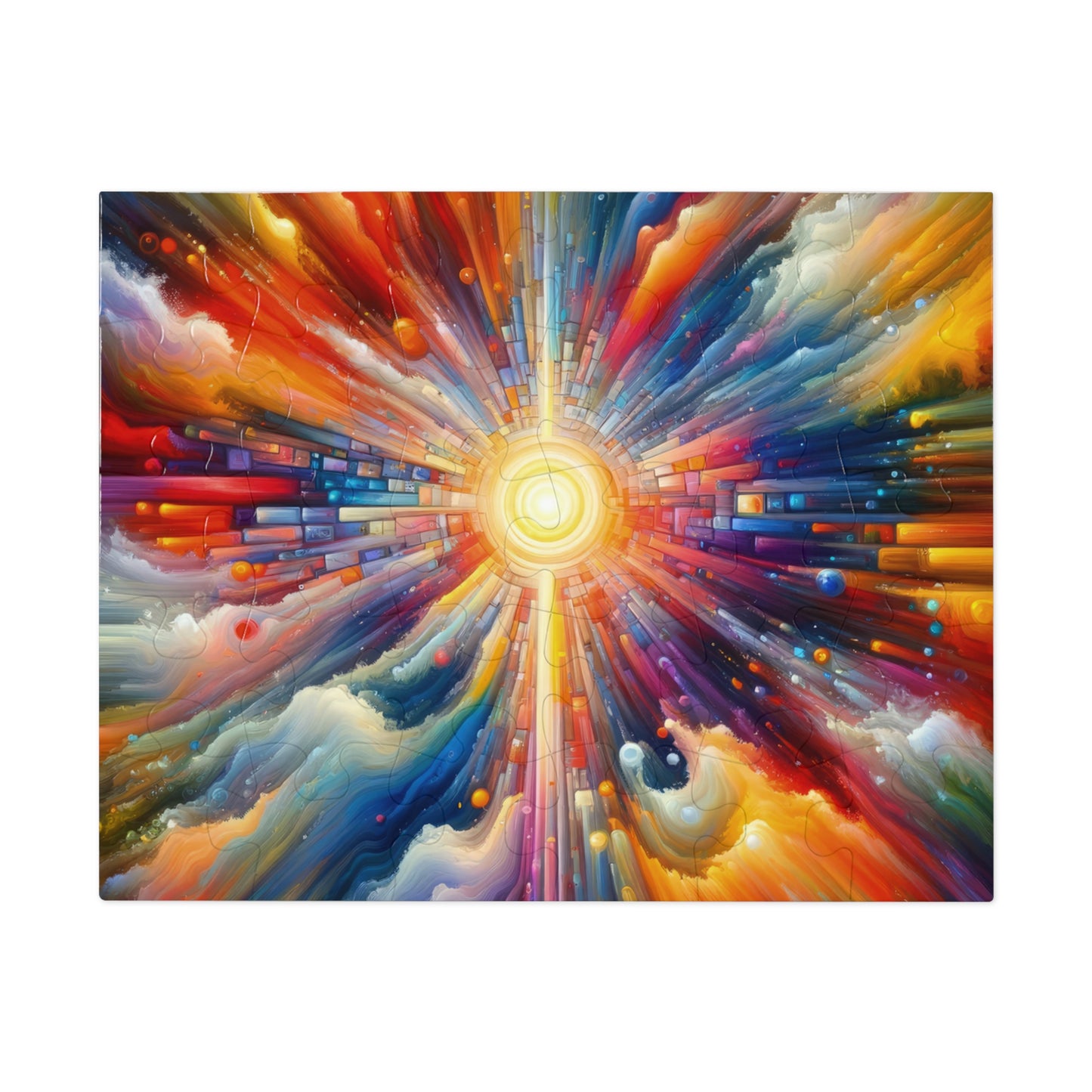Kaleidoscopic Tachism Breath Jigsaw Puzzle (30, 110, 252, 500,1000-Piece)