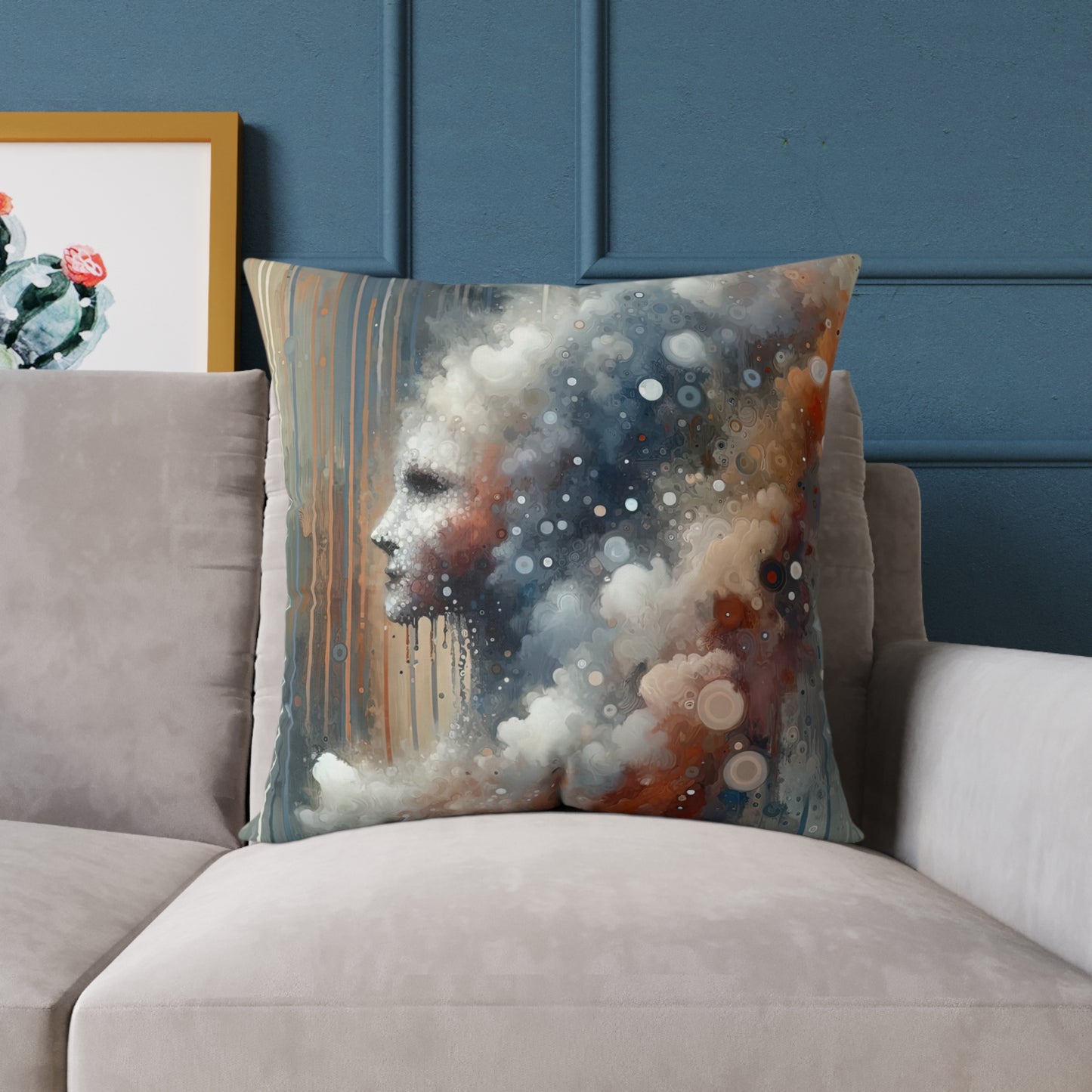 Ephemeral Hour Residue Spun Polyester Pillow