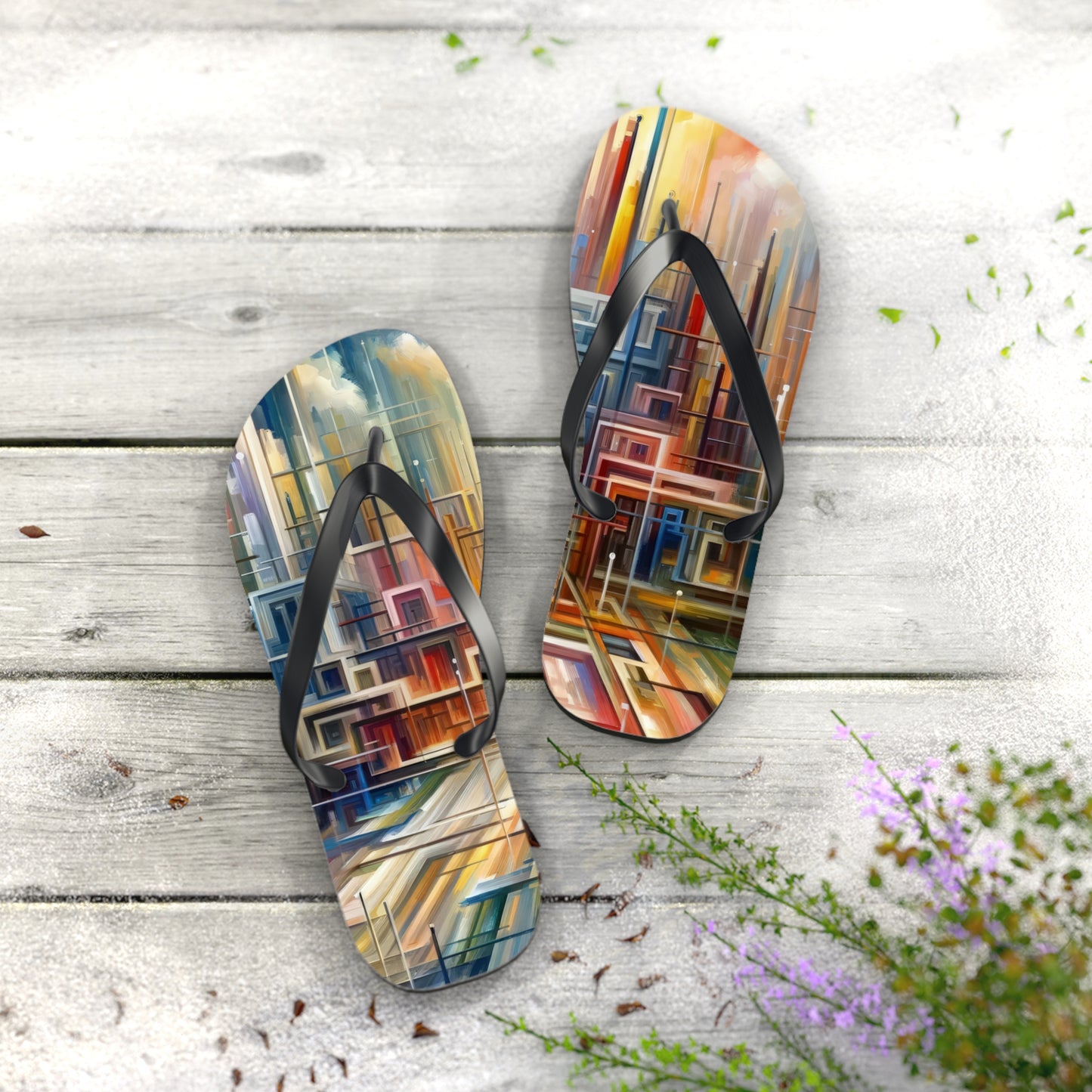 Urban Flow Interconnectedness Flip Flops