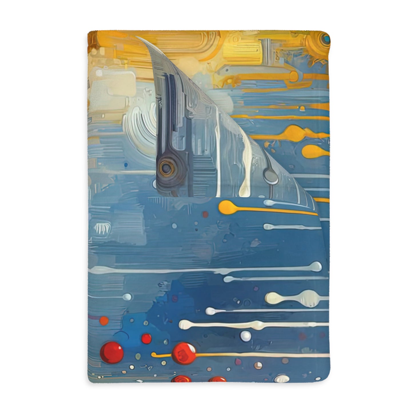 Joyous Effortless Exhale Velveteen Microfiber Blanket (Two-sided print)