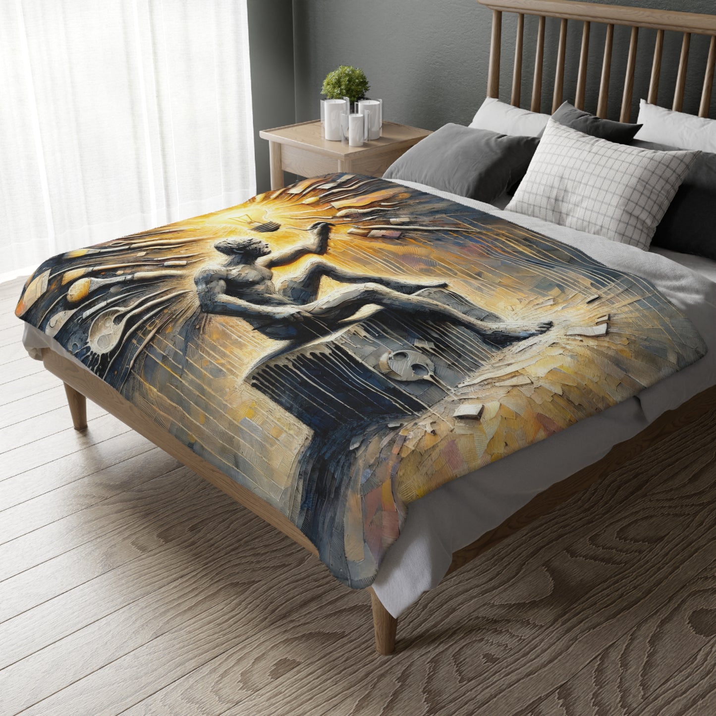 Idea Sculptor Genesis Velveteen Microfiber Blanket (Two-sided print)