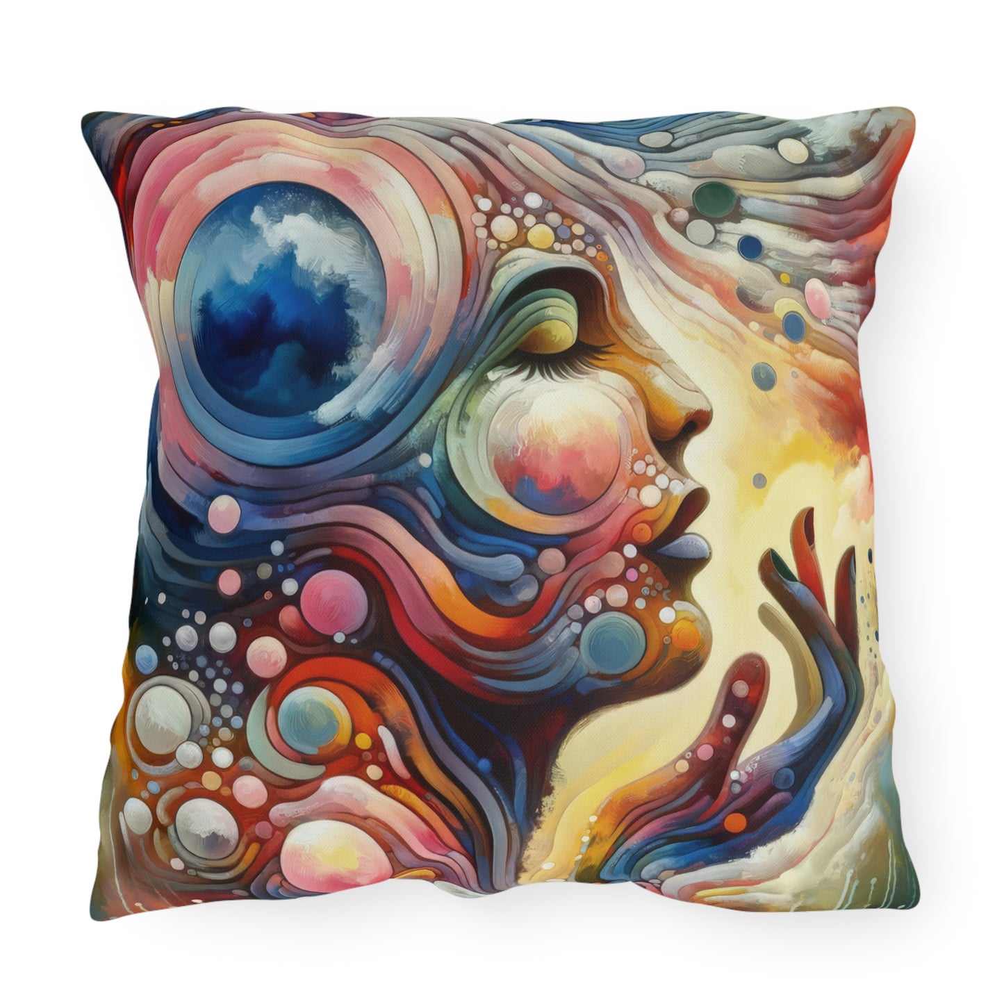 Mindful Melody Harmony Outdoor Pillows