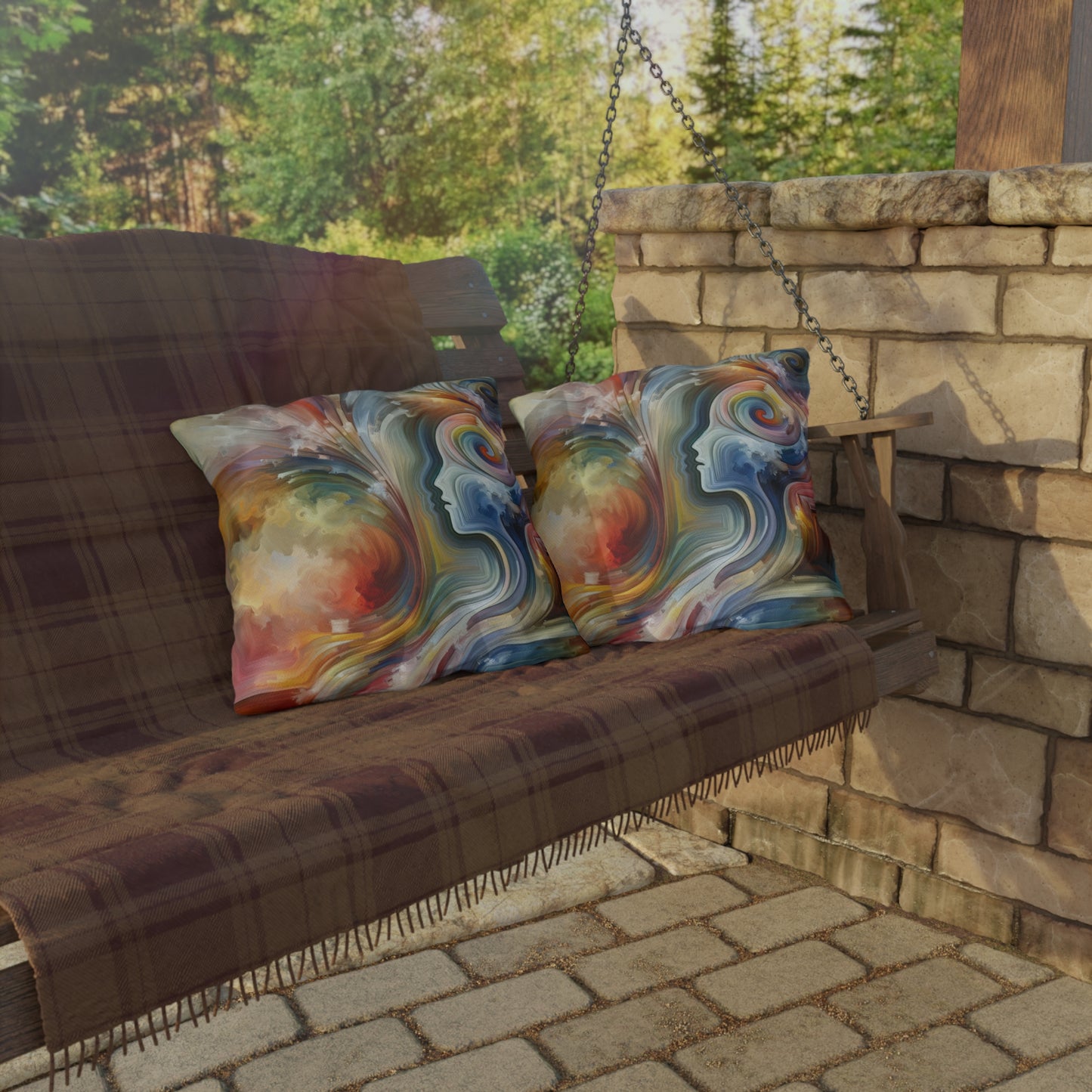 Empathy Binding Spirit Outdoor Pillows
