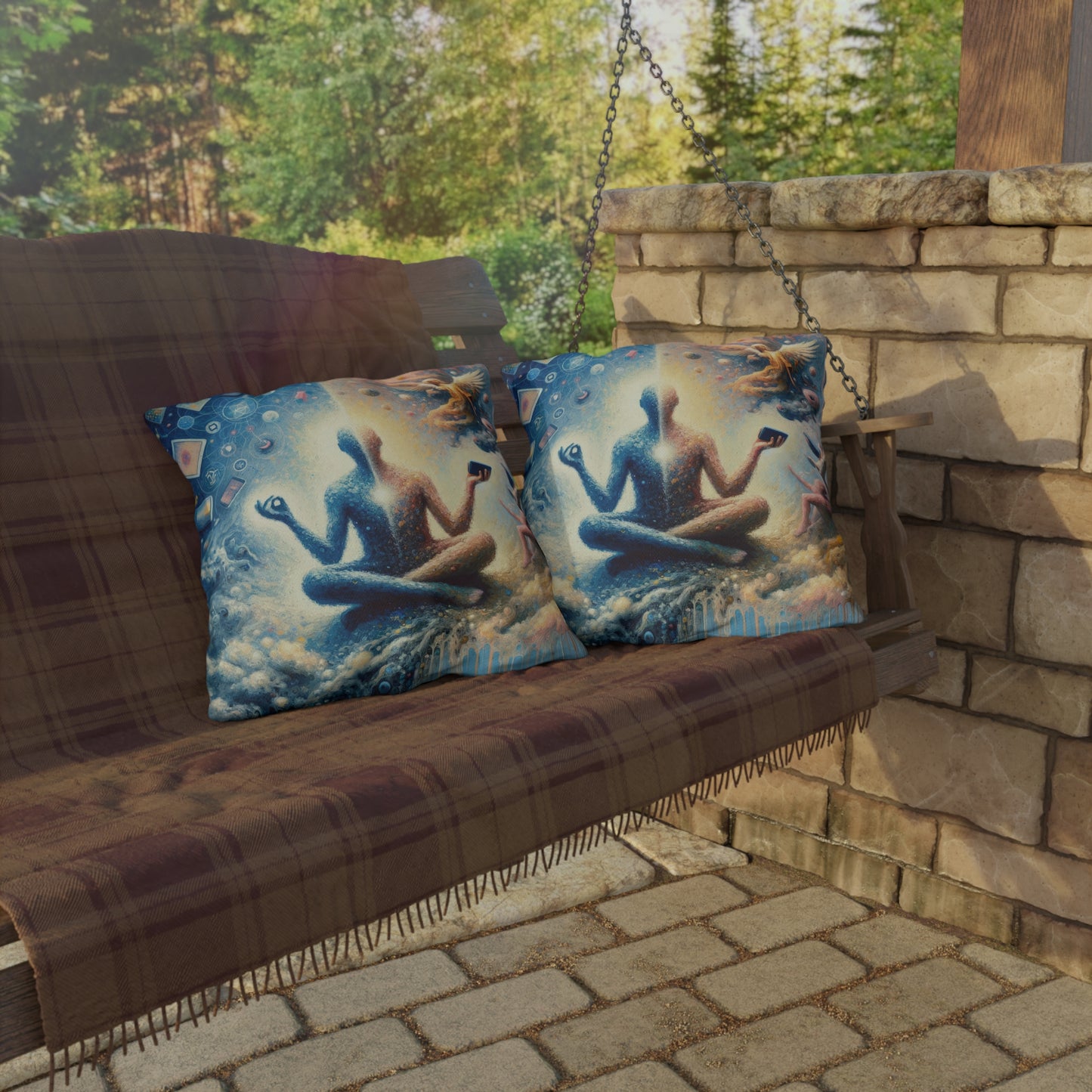 Spiritual Choice Transcendence Outdoor Pillows