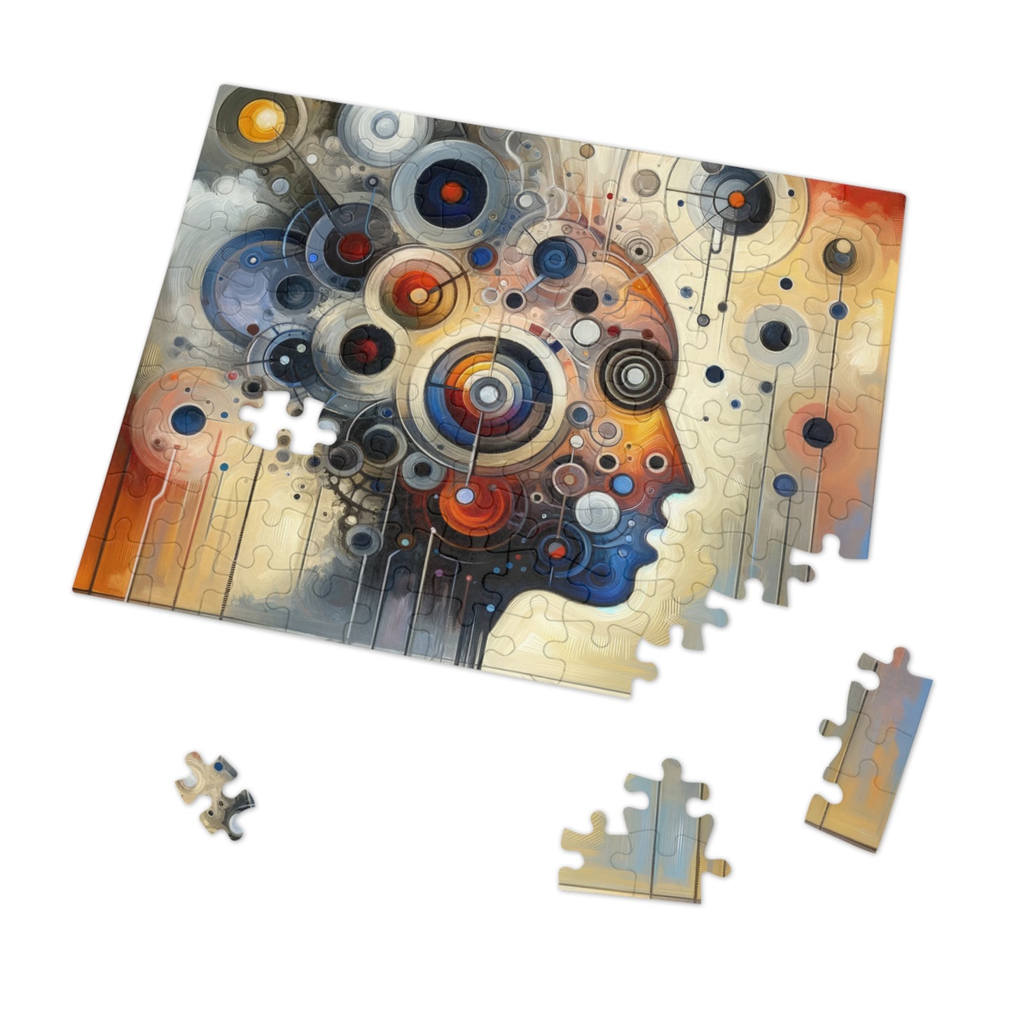 Mindful Tachism Engagement Jigsaw Puzzle (30, 110, 252, 500,1000-Piece)