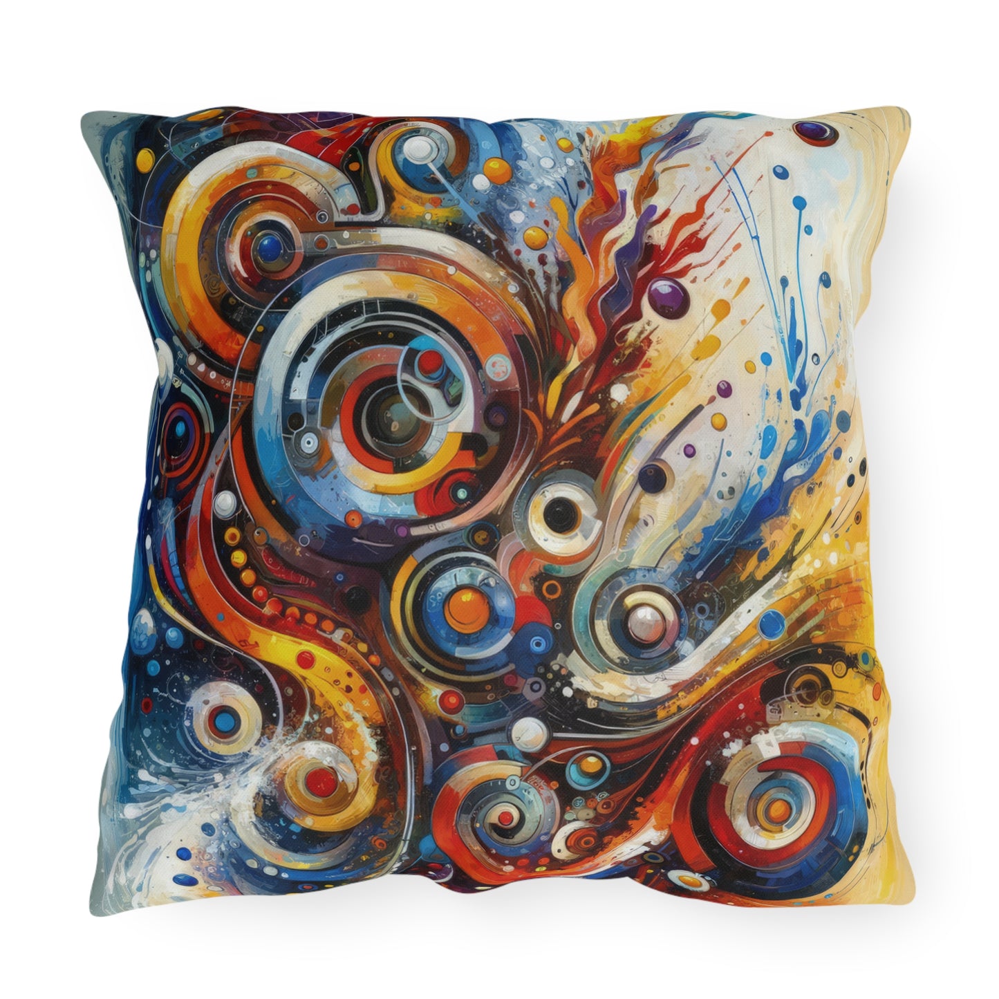 Harmonic Abstract Synergy Outdoor Pillows