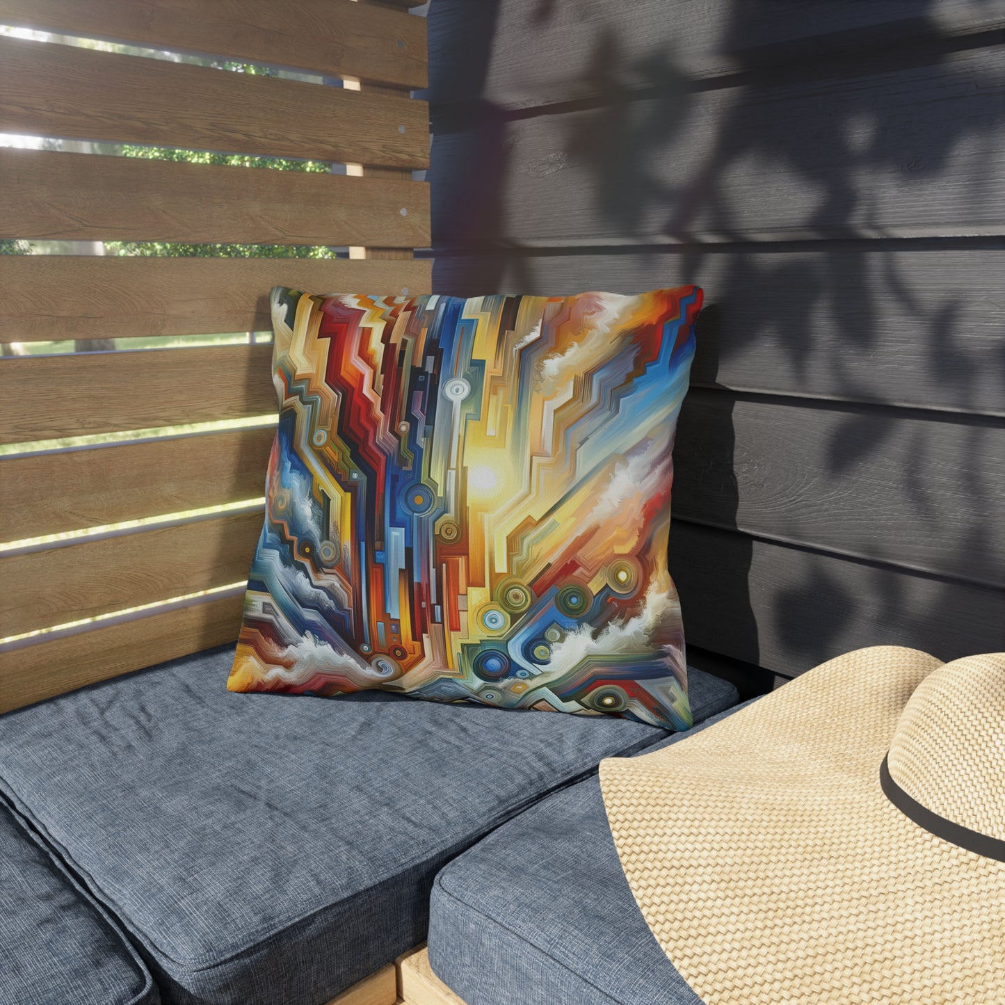 Unity Abstract Vibrancy Outdoor Pillows