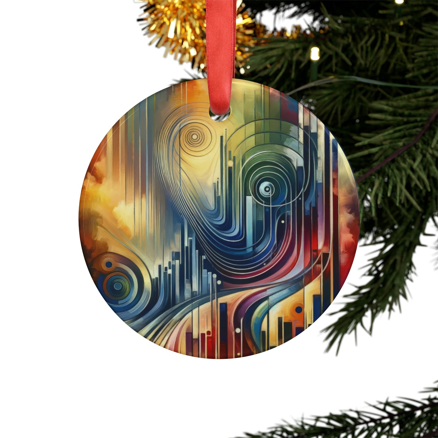 Effort Amplifies Outcome Acrylic Ornament with Ribbon