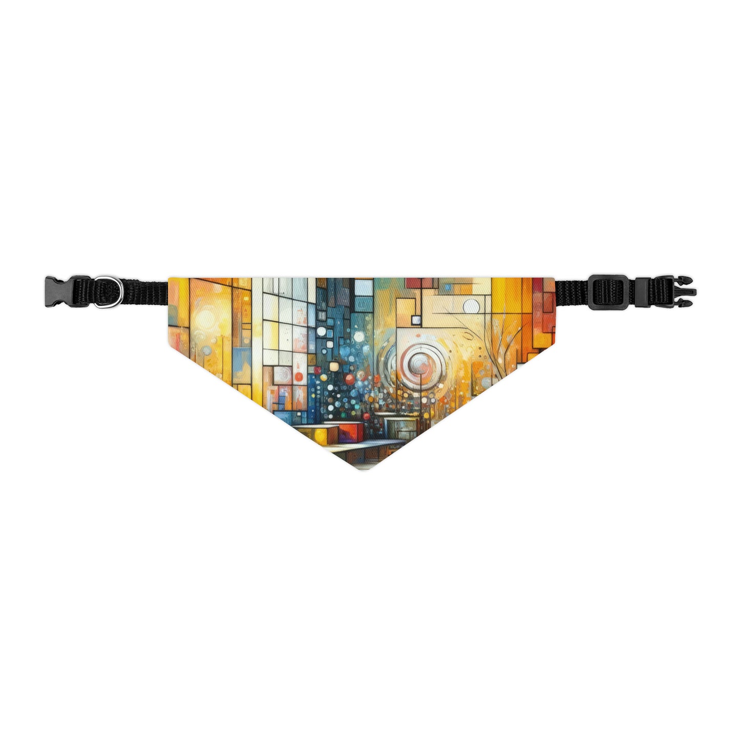 Reflective Habitation Art Pet Bandana Collar