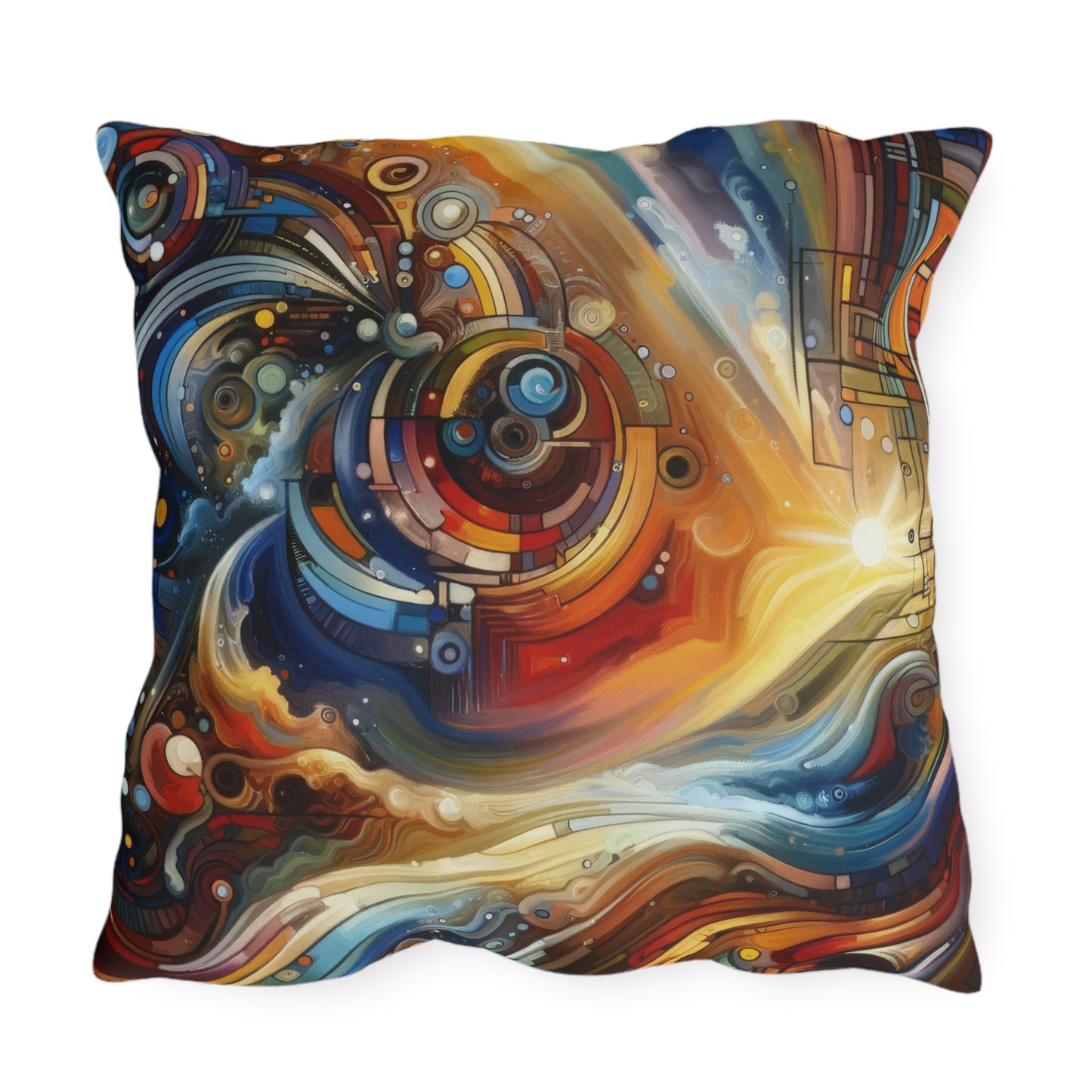 Ritualistic Growth Symphony Outdoor Pillows