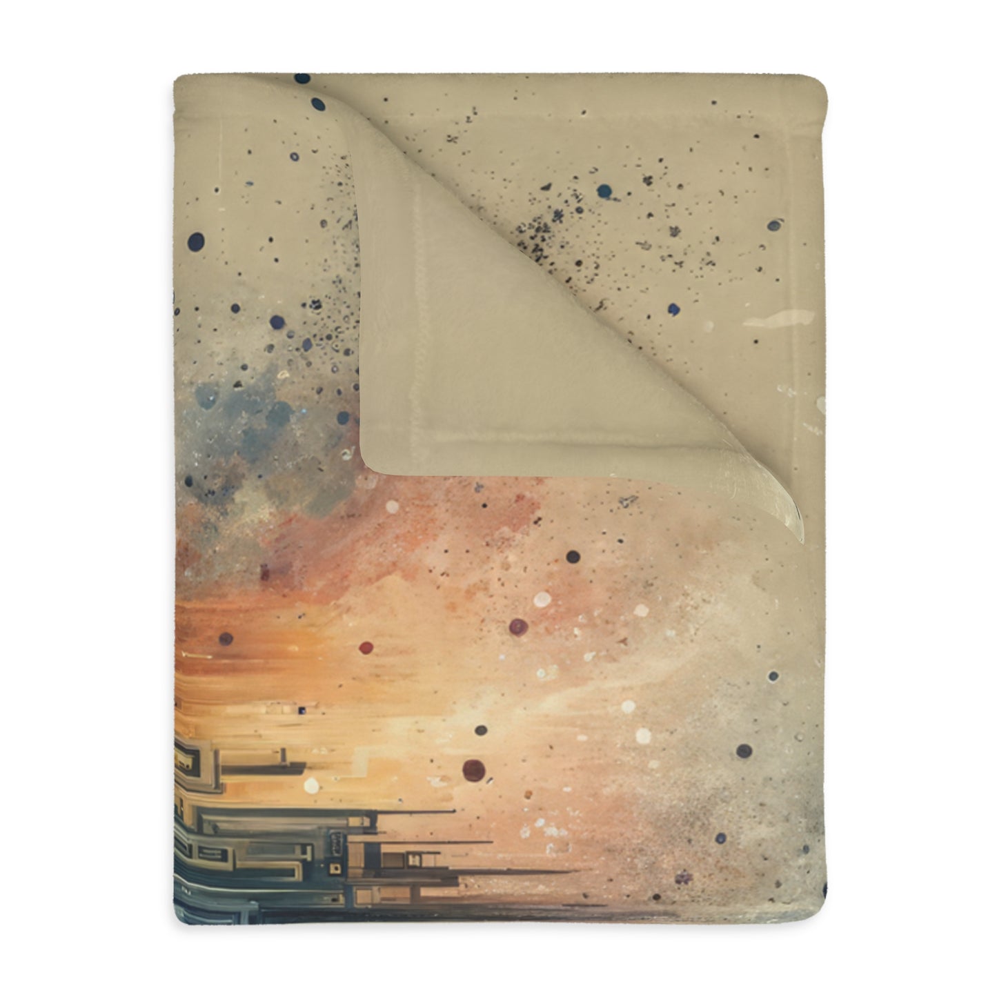 Enduring Echoes Resonance Velveteen Microfiber Blanket (Two-sided print)