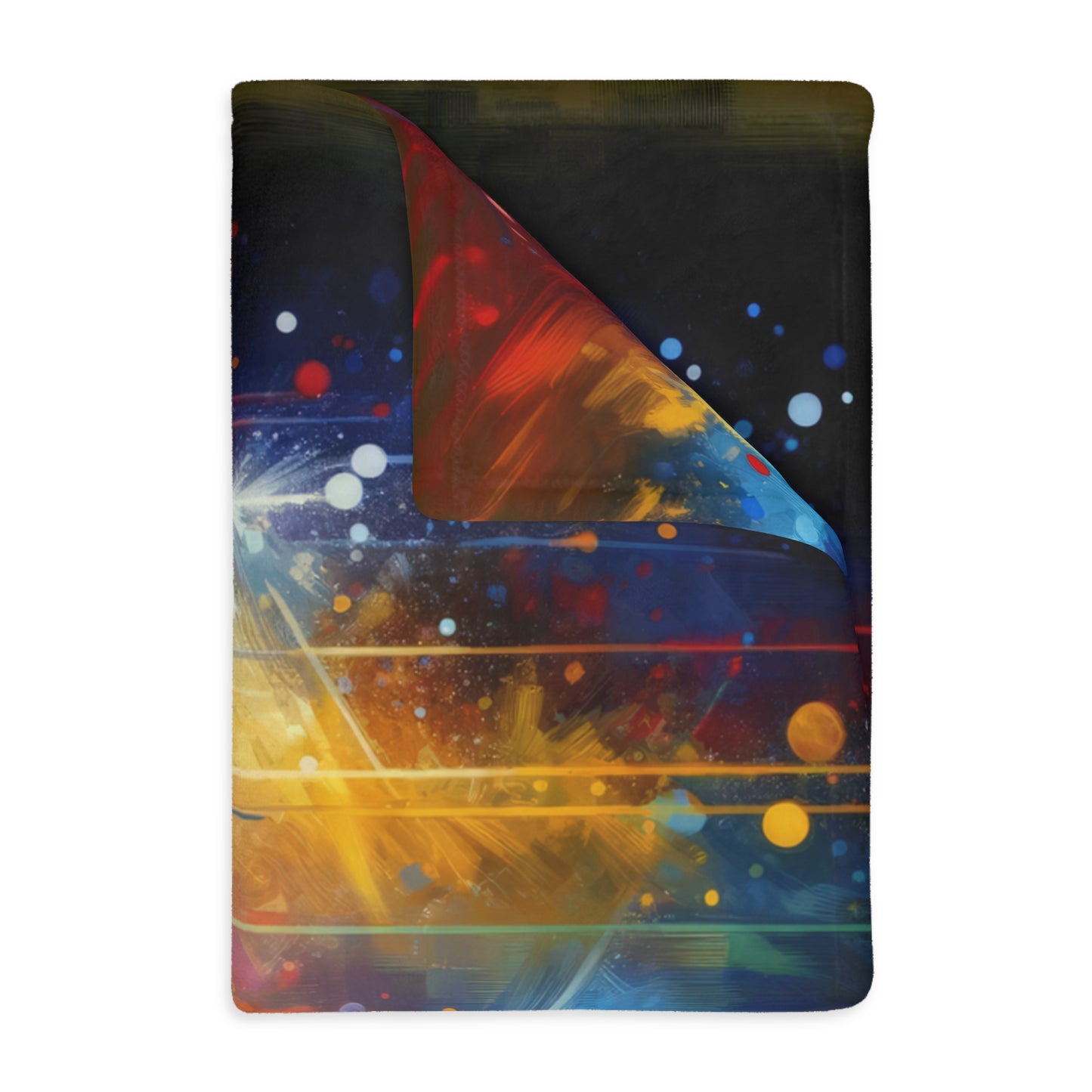 Prismatic Light Spectrum Velveteen Microfiber Blanket (Two-sided print)