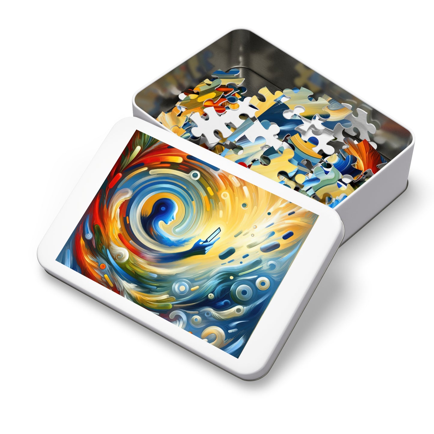 Swipe Connection Tachism Jigsaw Puzzle (30, 110, 252, 500,1000-Piece)