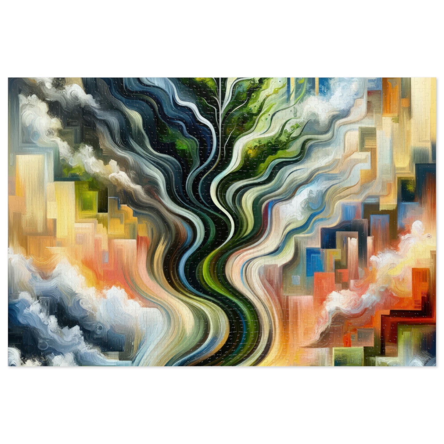 Eternal Digital Contrast Jigsaw Puzzle (30, 110, 252, 500,1000-Piece)