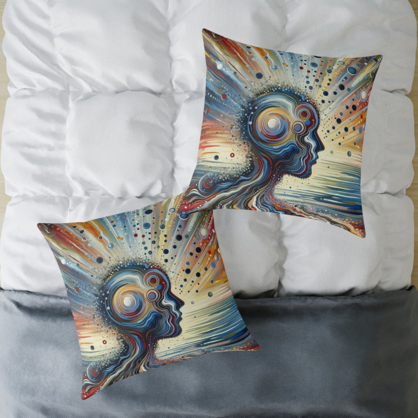 Conscious Ripple Influence Spun Polyester Pillow