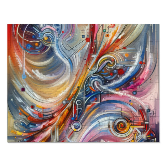 Interconnectivity Tachism Dynamics Jigsaw Puzzle (30, 110, 252, 500,1000-Piece)