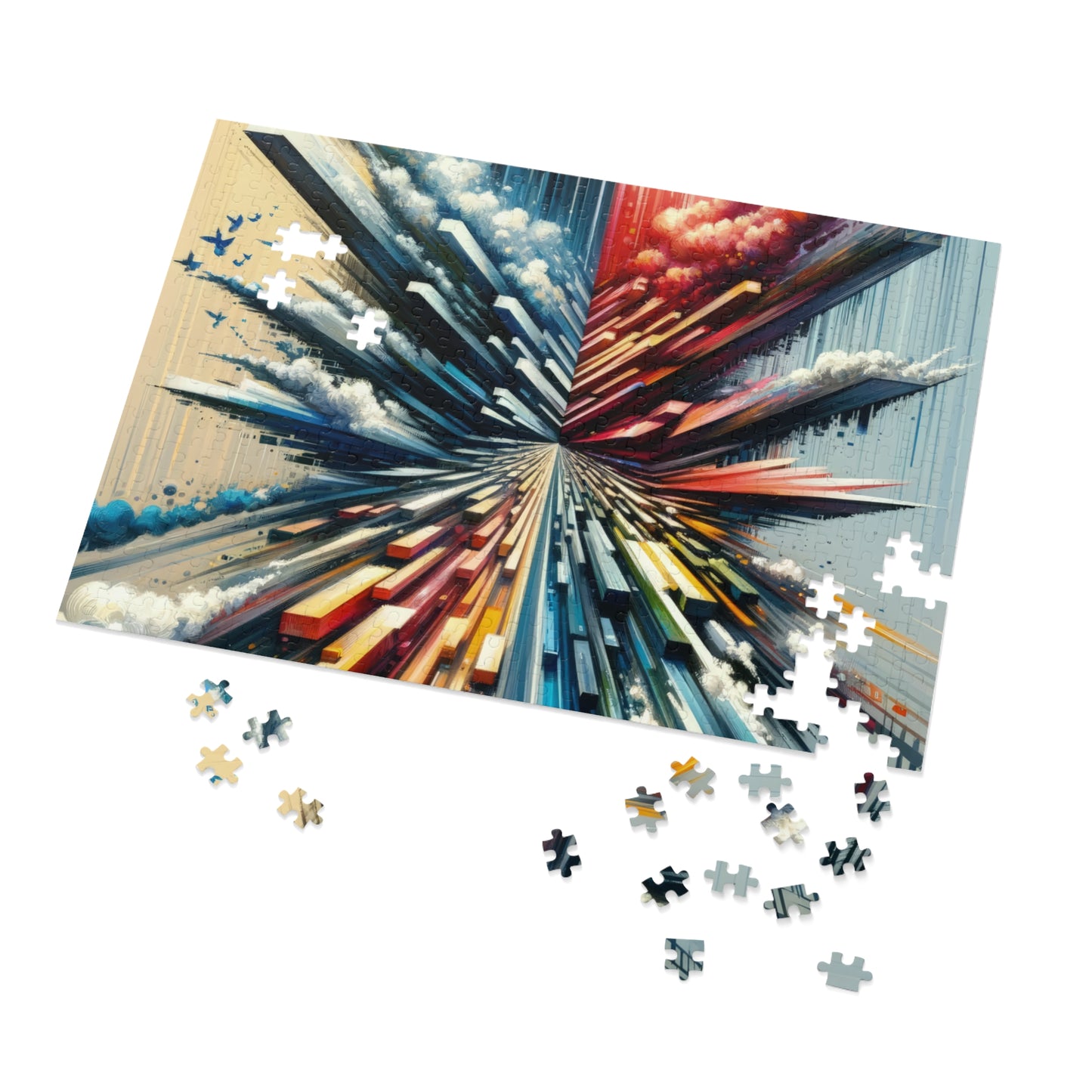Rapid Perspective Shift Jigsaw Puzzle (30, 110, 252, 500,1000-Piece)
