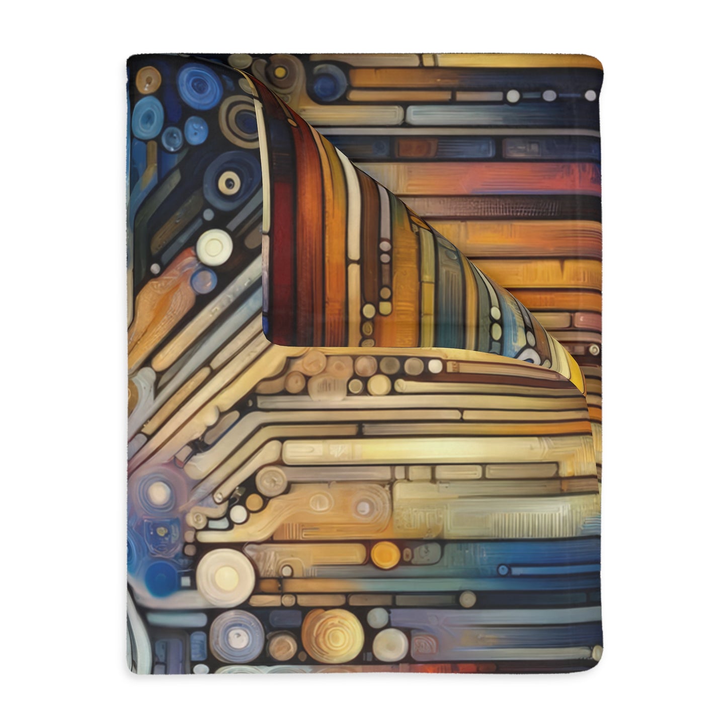 Digital Rhythm Tapestry Velveteen Microfiber Blanket (Two-sided print)