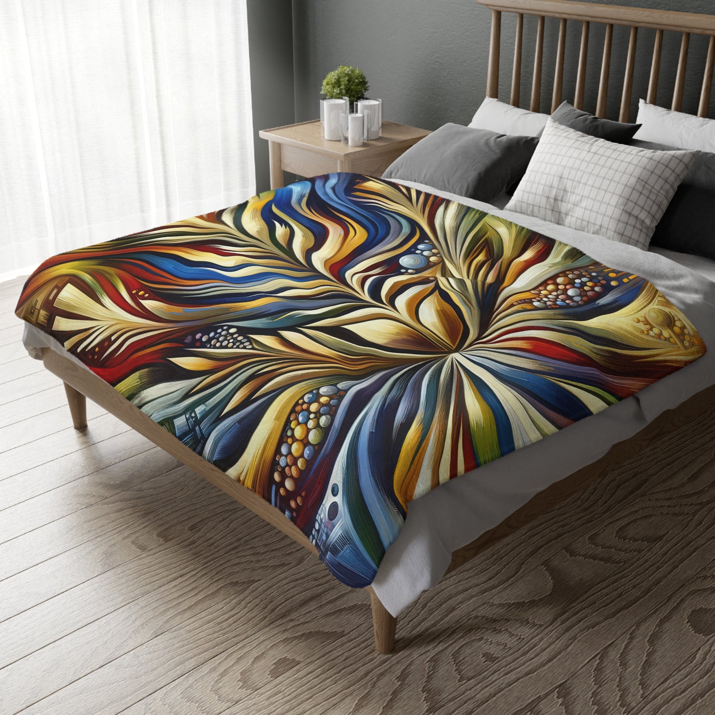 Efficacy Seed Growth Velveteen Microfiber Blanket (Two-sided print)