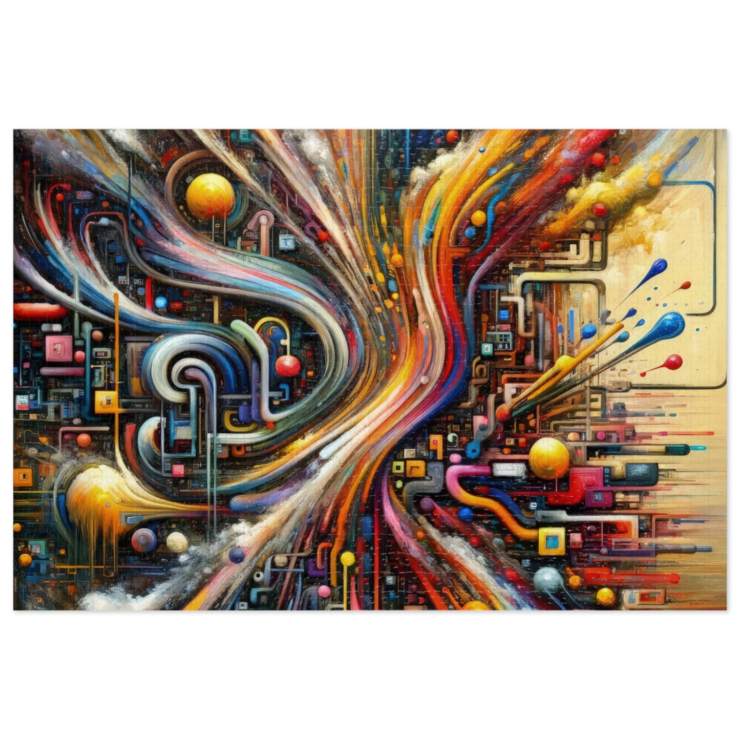 Information Bottleneck Cascade Jigsaw Puzzle (30, 110, 252, 500,1000-Piece)