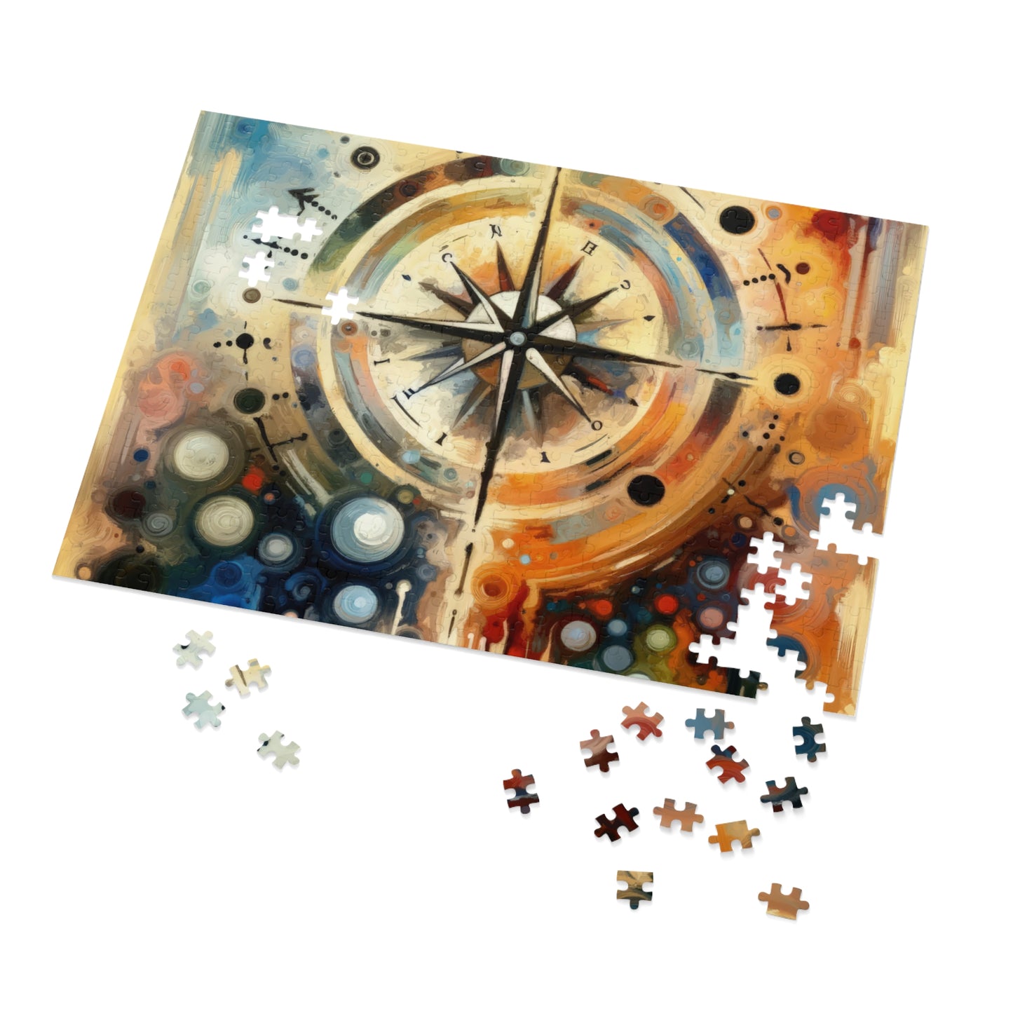 Guidance Abstract Compass Jigsaw Puzzle (30, 110, 252, 500,1000-Piece)