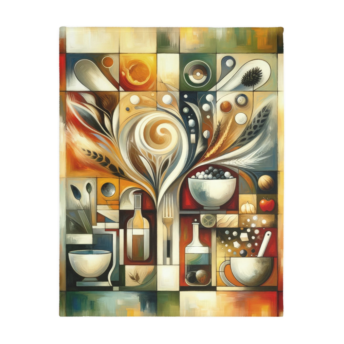 Hearth Health Harmony Velveteen Microfiber Blanket (Two-sided print)