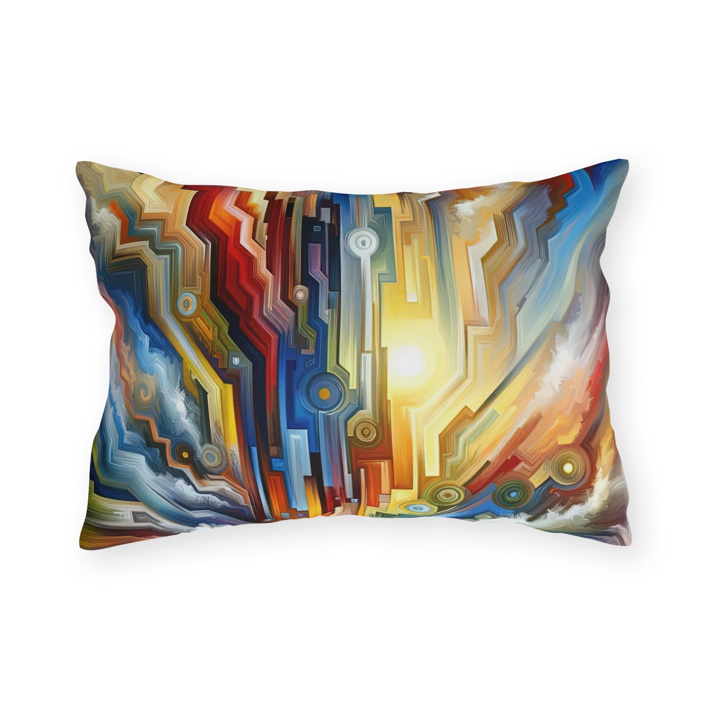 Unity Abstract Vibrancy Outdoor Pillows