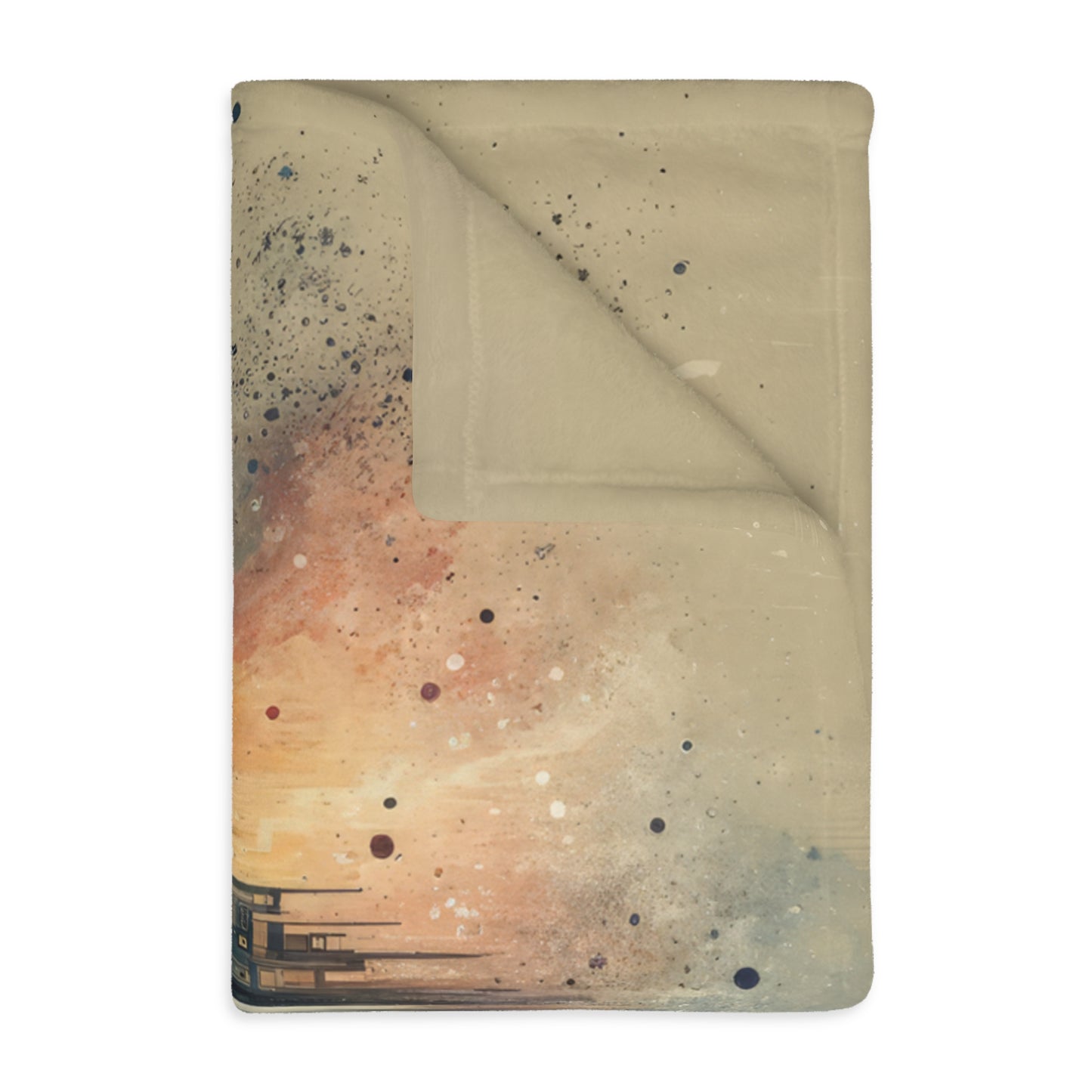 Enduring Echoes Resonance Velveteen Microfiber Blanket (Two-sided print)