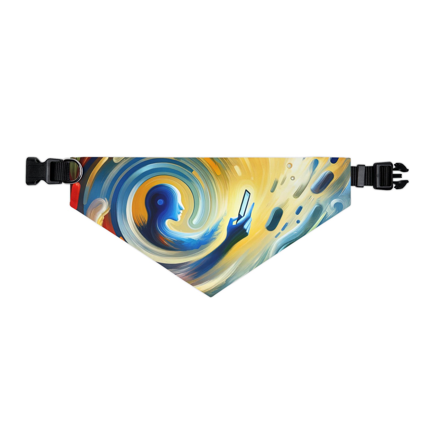 Swipe Connection Tachism Pet Bandana Collar