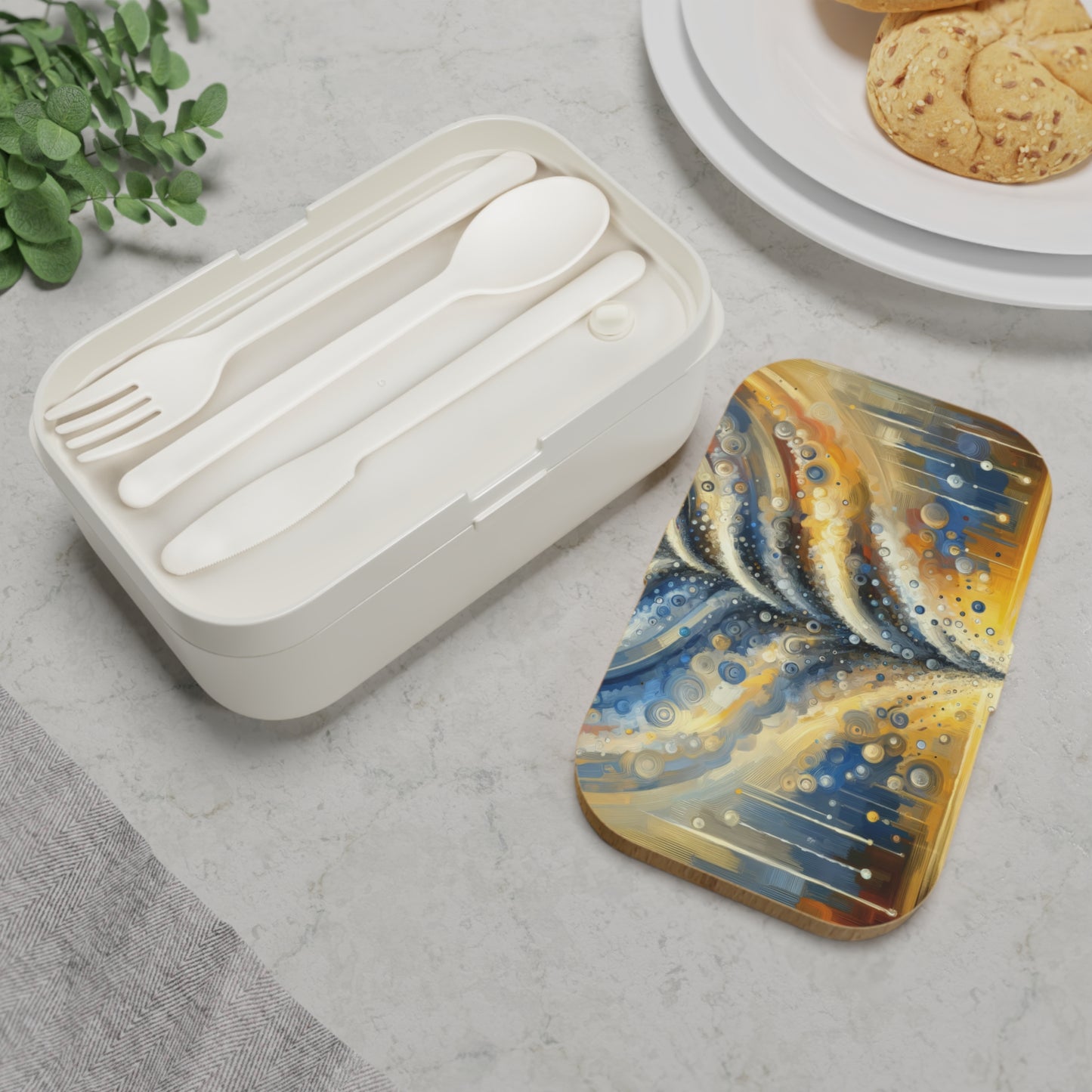 Ripple Effect Abstraction Bento Lunch Box