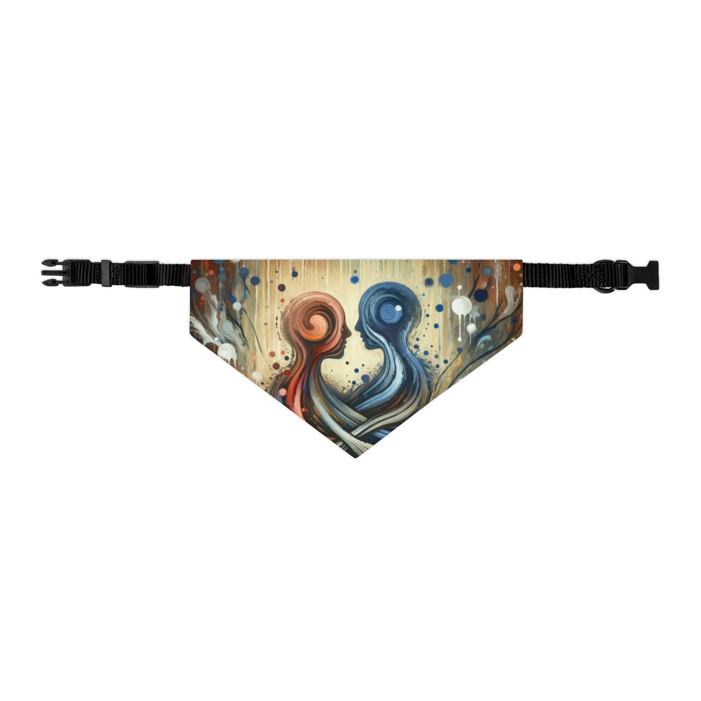 Empathic Connection Tachism Pet Bandana Collar
