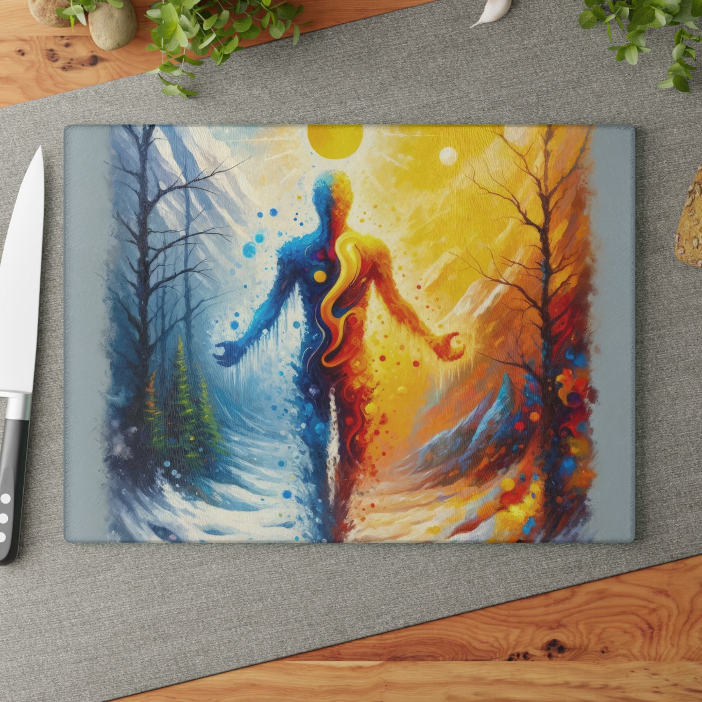 Invincible Summer Discovery Glass Cutting Board