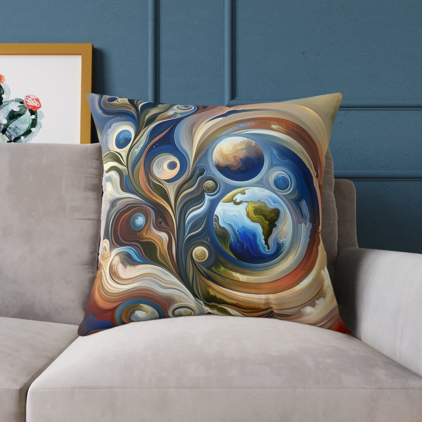 Esoteric Nurturing Gaia Spun Polyester Pillow