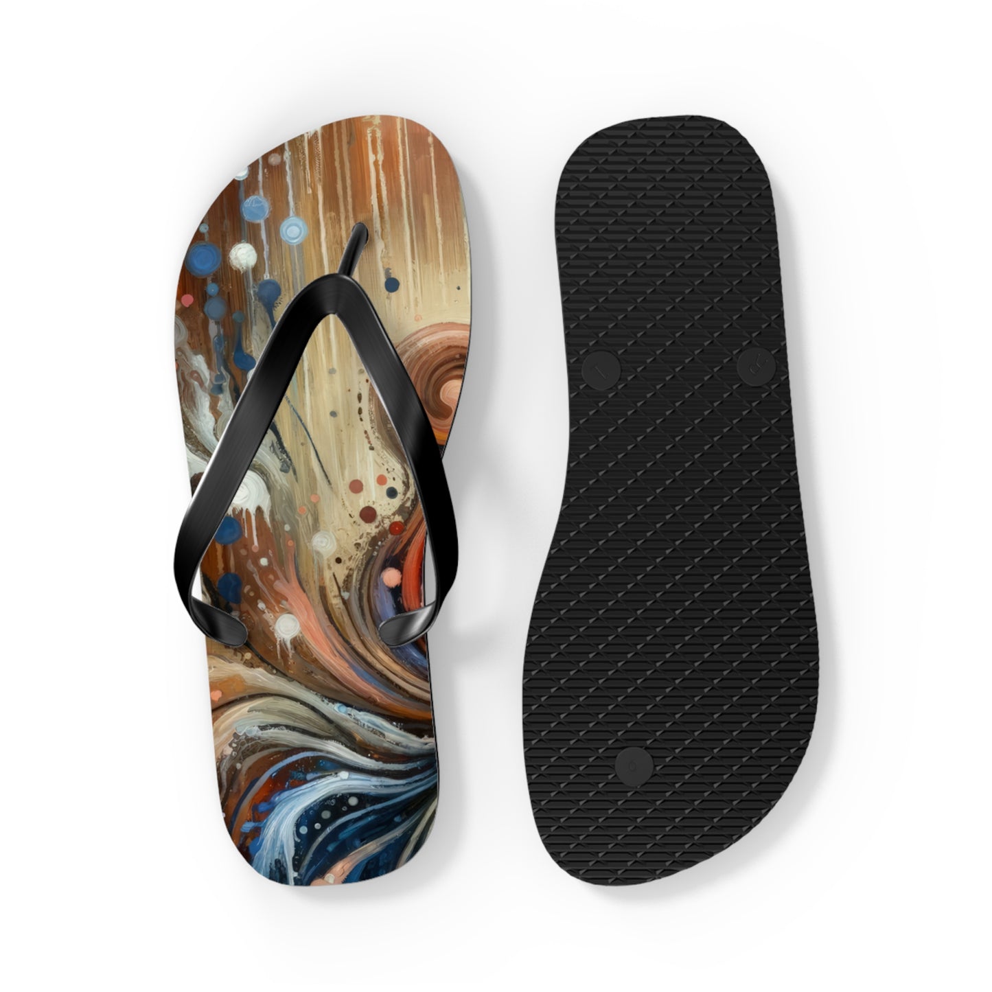 Empathic Connection Tachism Flip Flops