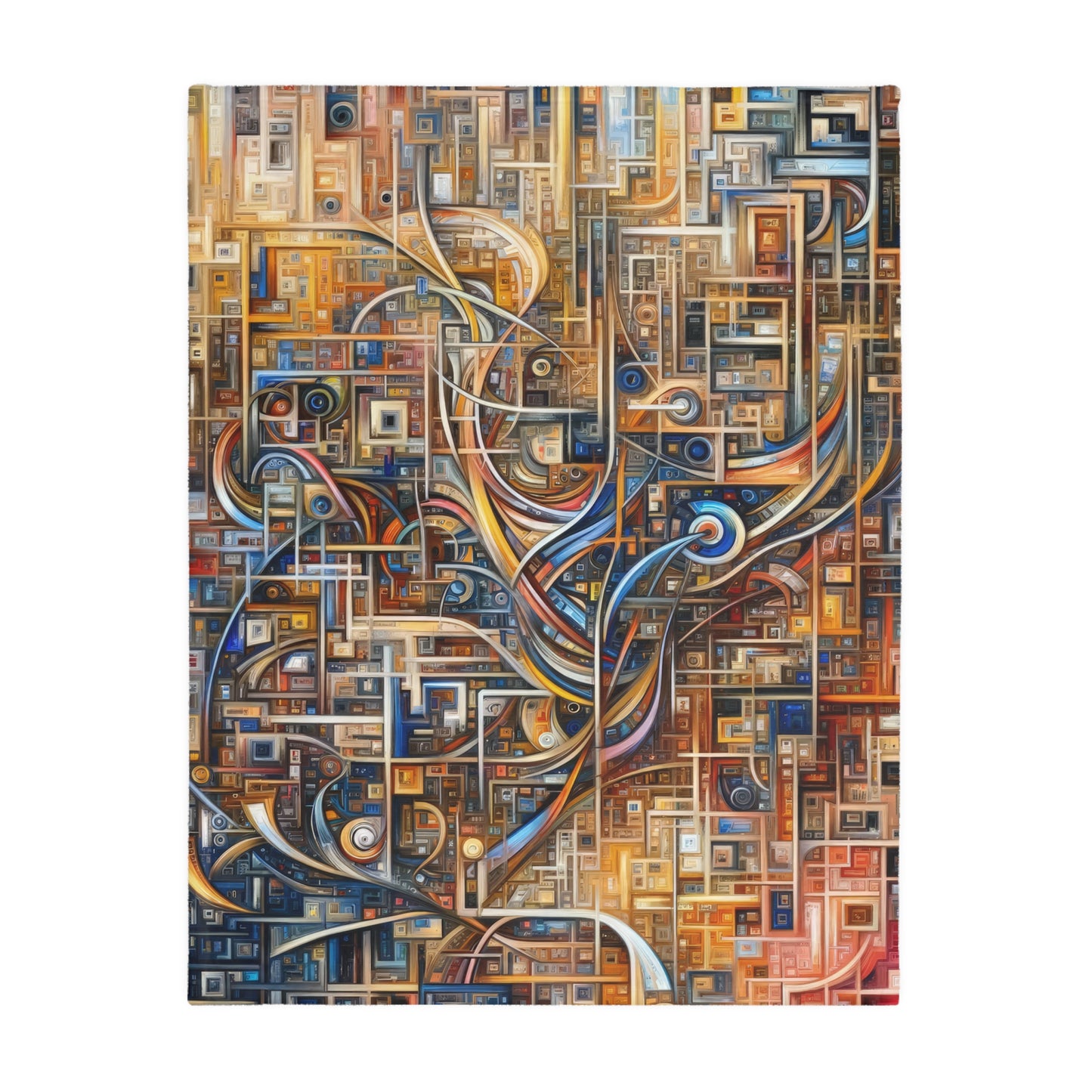 Intricate Life Tapestry Velveteen Microfiber Blanket (Two-sided print)