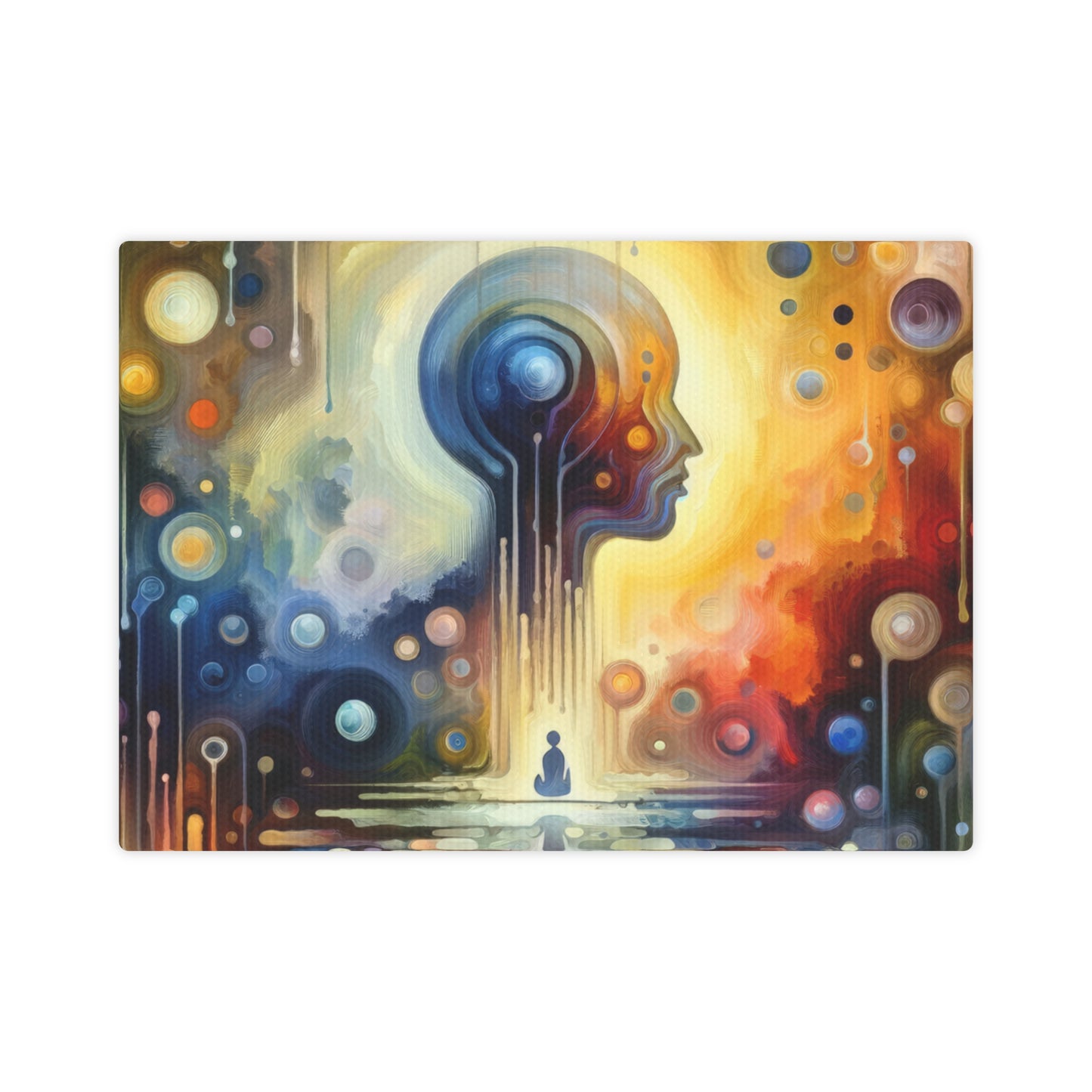 Reflective Oneness Healing Canvas Photo Tile