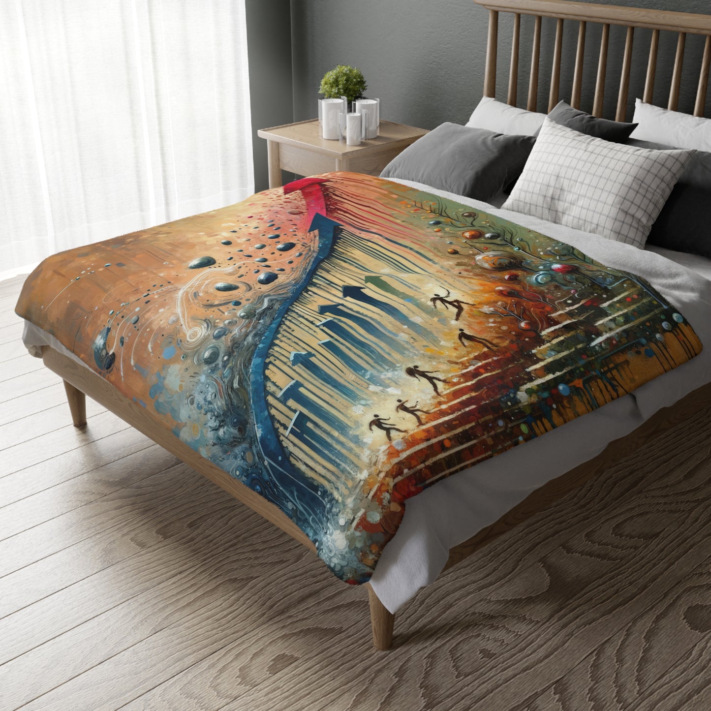 Micro Mastery Ascension Velveteen Microfiber Blanket (Two-sided print)