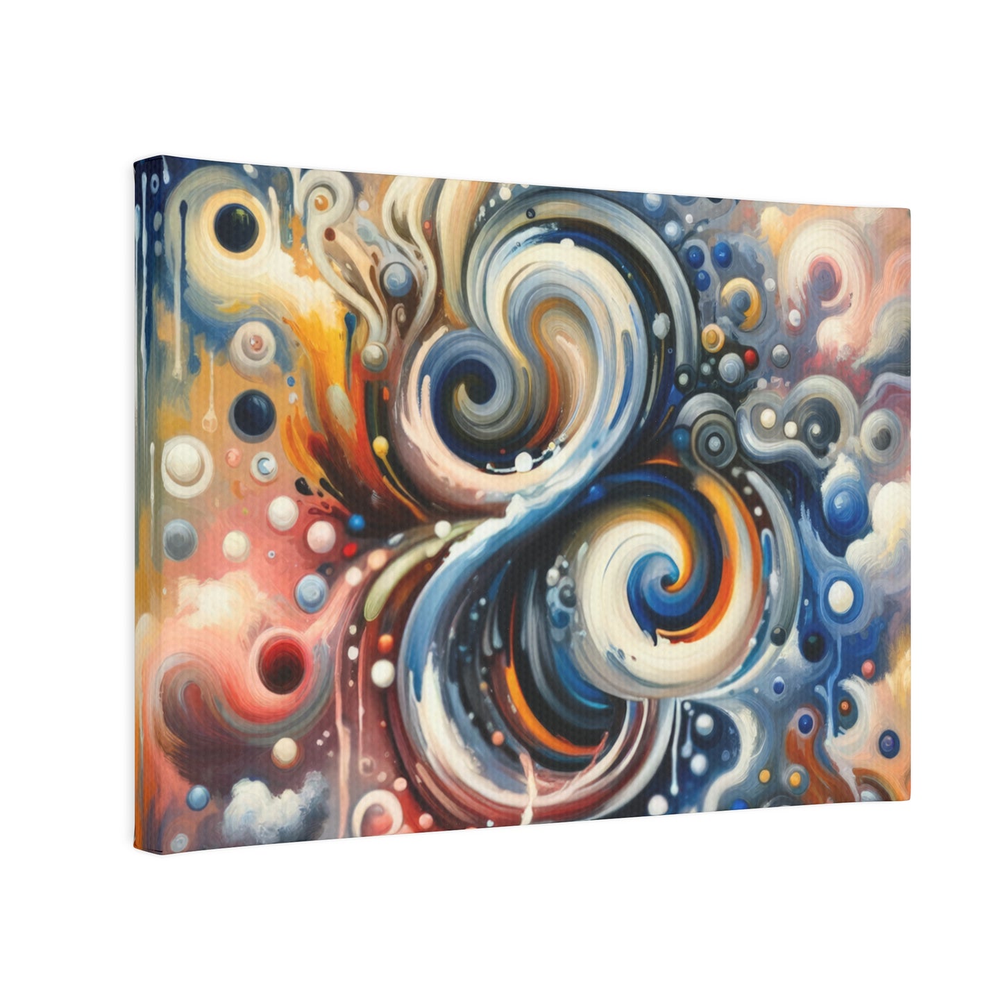 Paradoxical Embrace Tachism Canvas Photo Tile