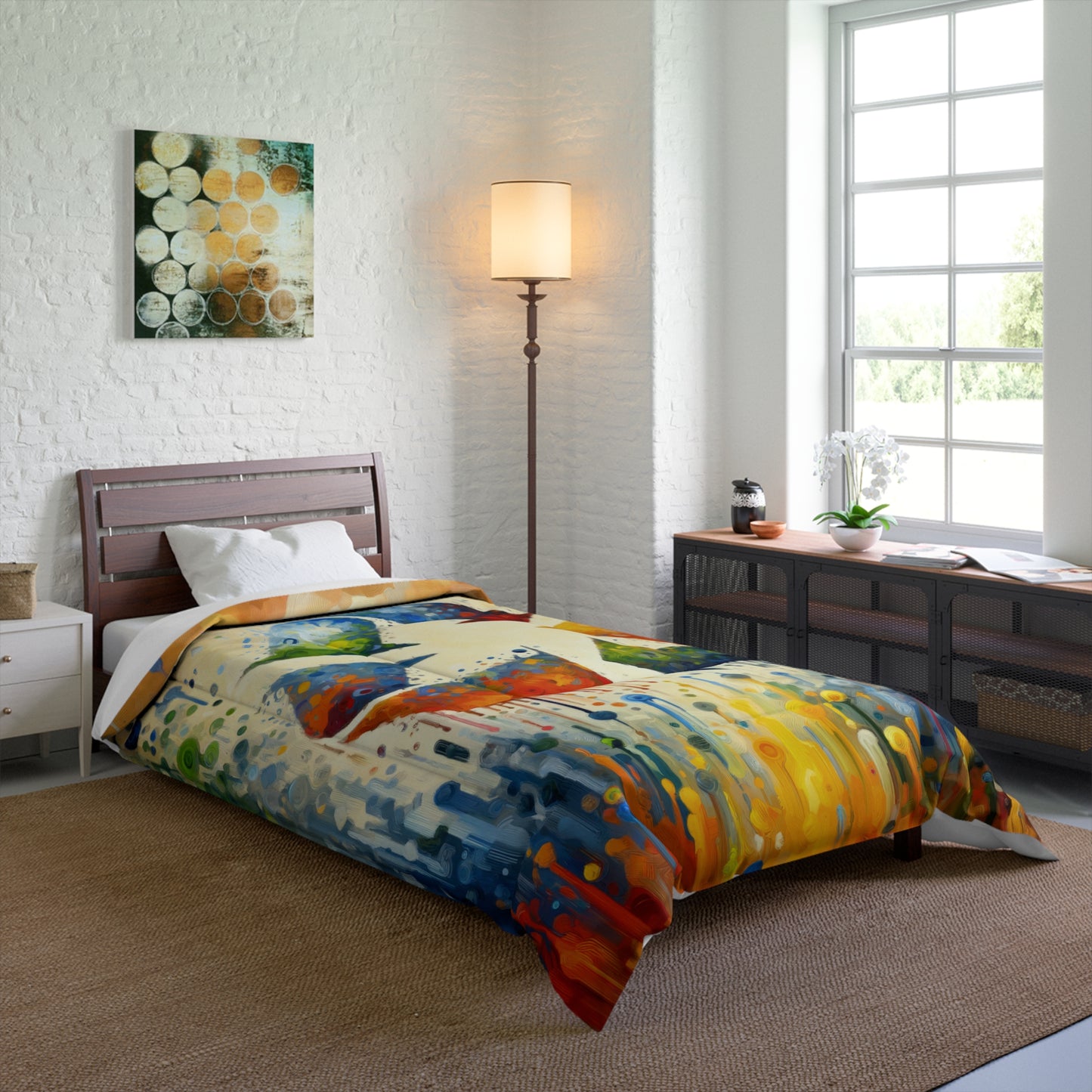 Sustainable Transformation Tachism Comforter